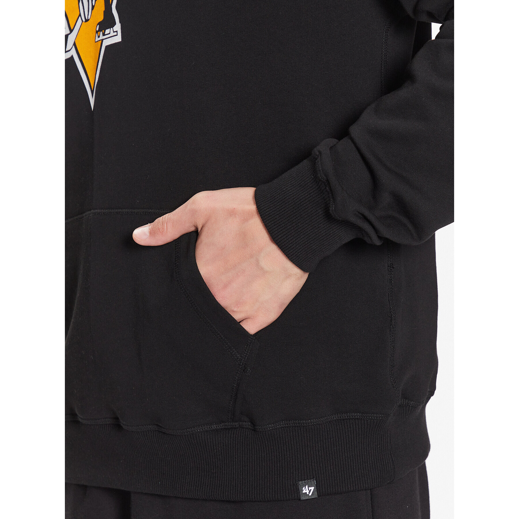 47 Brand Bluză NHL Pittsburgh Penguins Imprint 47 HELIX Pullover Hood HH015PEMIMH544142JK Negru Regular Fit - Pled.ro