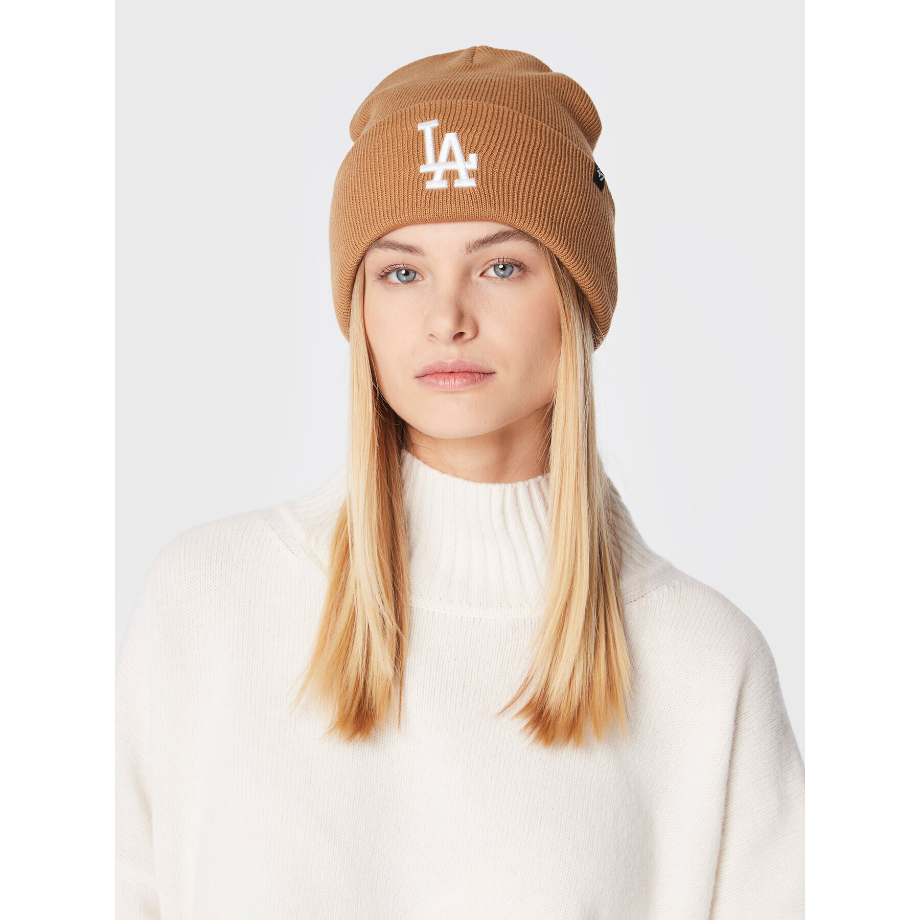 47 Brand Căciulă Los Angeles Dodgers B-HYMKR18ACE-QLB Bej - Pled.ro