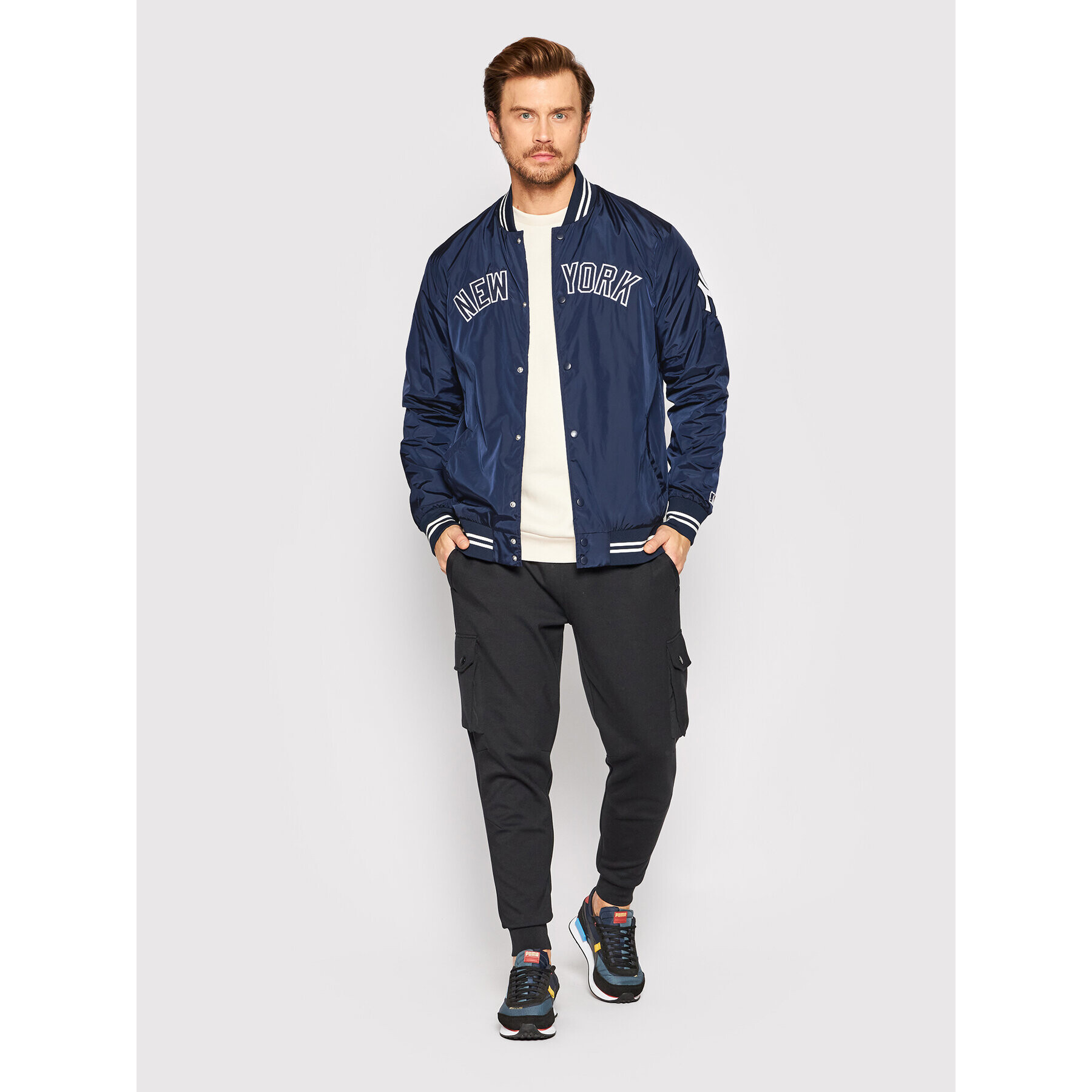 47 Brand Geacă bomber New York Yankees BB017PEMWTJ551979FN Bleumarin Regular Fit - Pled.ro