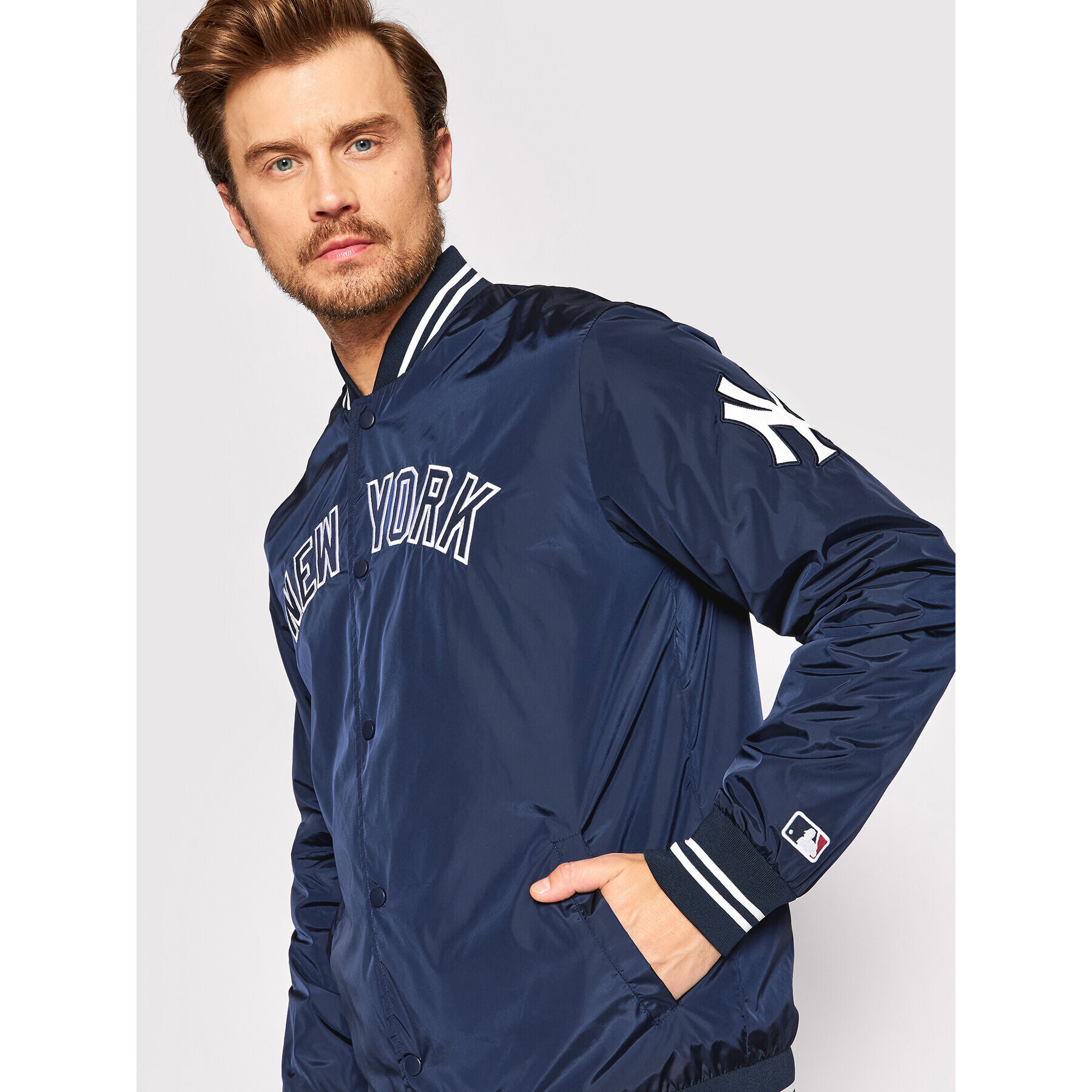 47 Brand Geacă bomber New York Yankees BB017PEMWTJ551979FN Bleumarin Regular Fit - Pled.ro