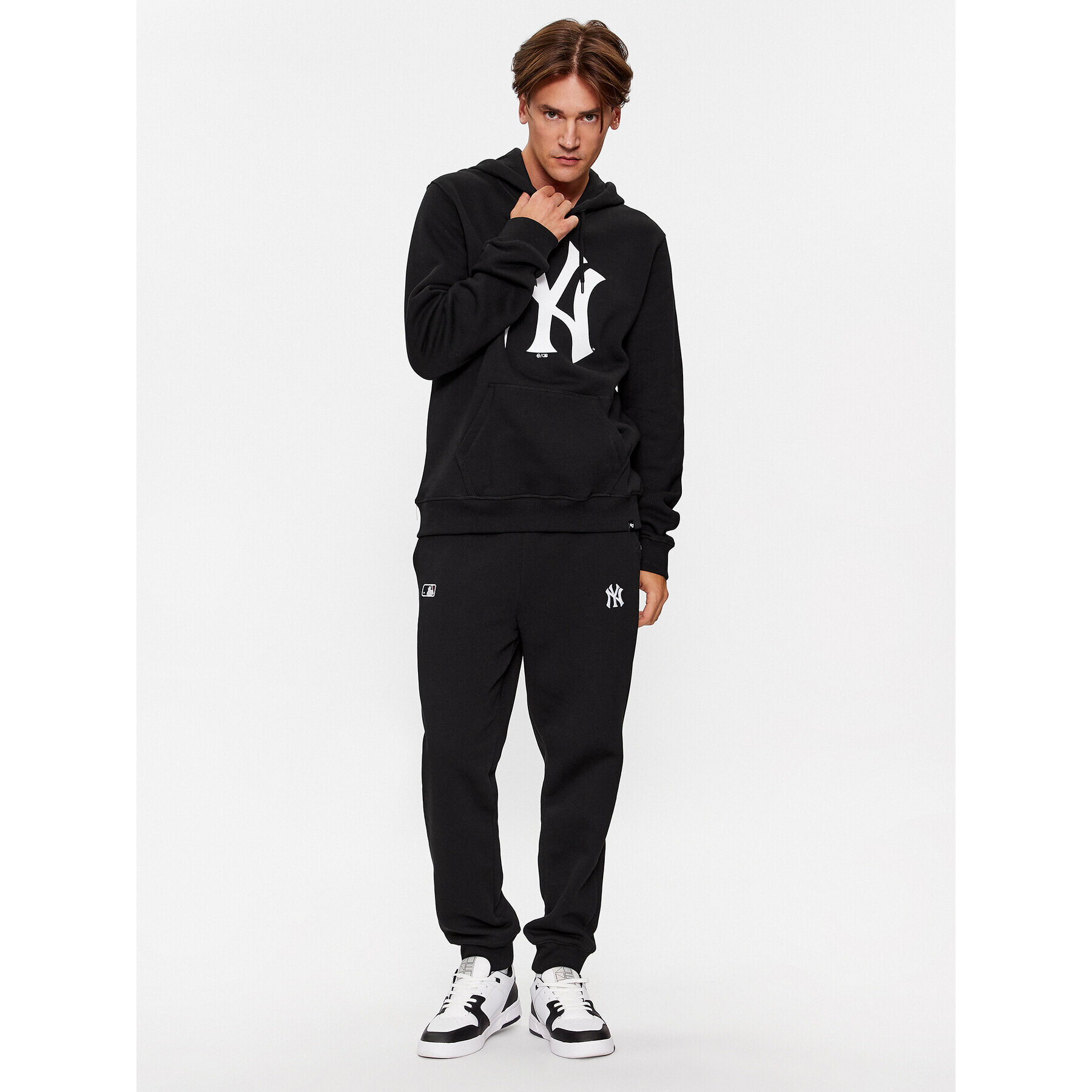 47 Brand Pantaloni trening New York Yankees BB017PMPJOS600076JK Negru Regular Fit - Pled.ro