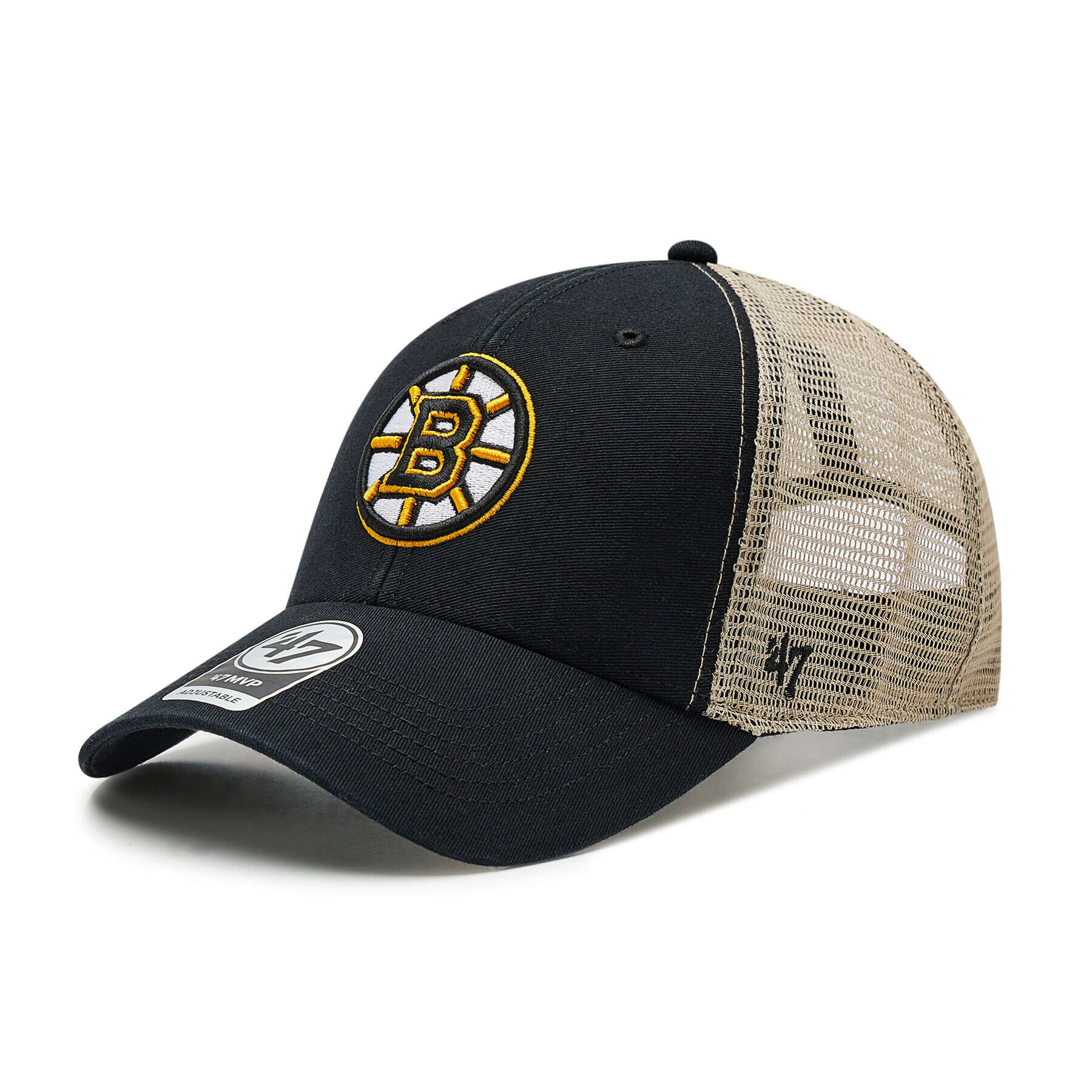 47 Brand Șapcă Boston Bruins Flagship Trucker H-FLGSW01GWP-BK Negru - Pled.ro