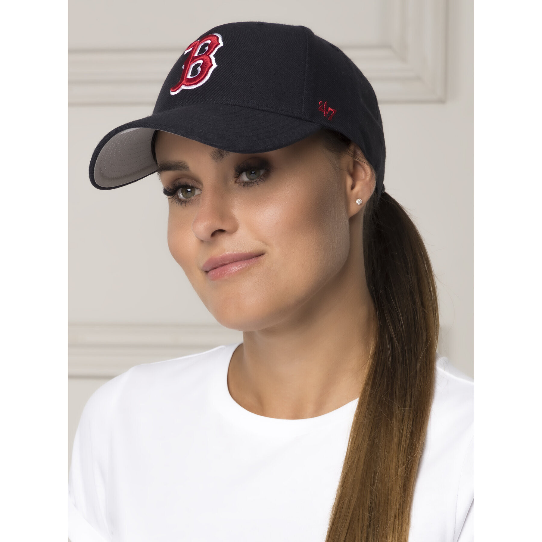 47 Brand Șapcă Boston Red Sox B-MVP02WBV-HM Bleumarin - Pled.ro