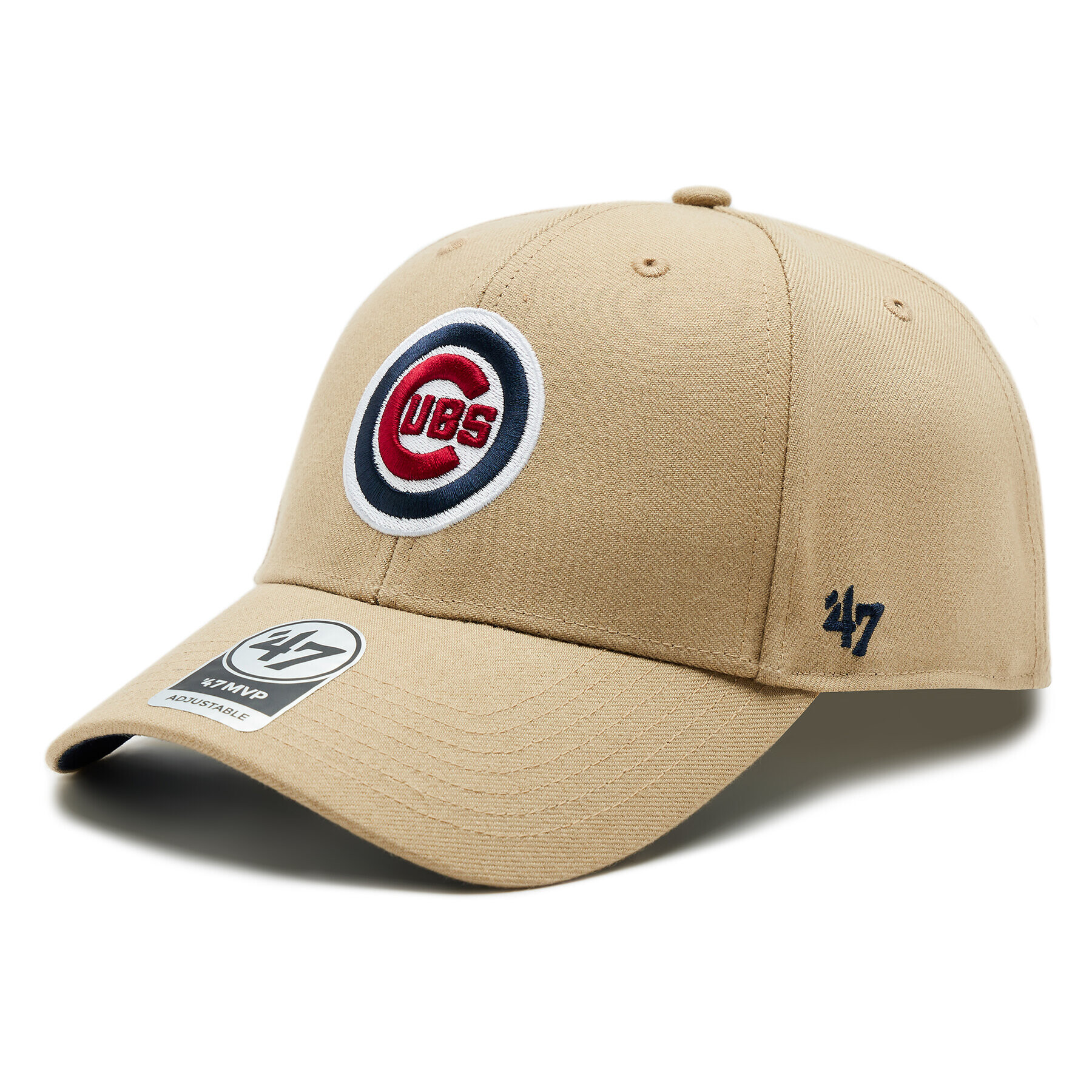 47 Brand Șapcă MLB Chicago Cubs Sure Shot Snapback '47 MVP BCWS-SUMVP05WBP-KH07 Kaki - Pled.ro