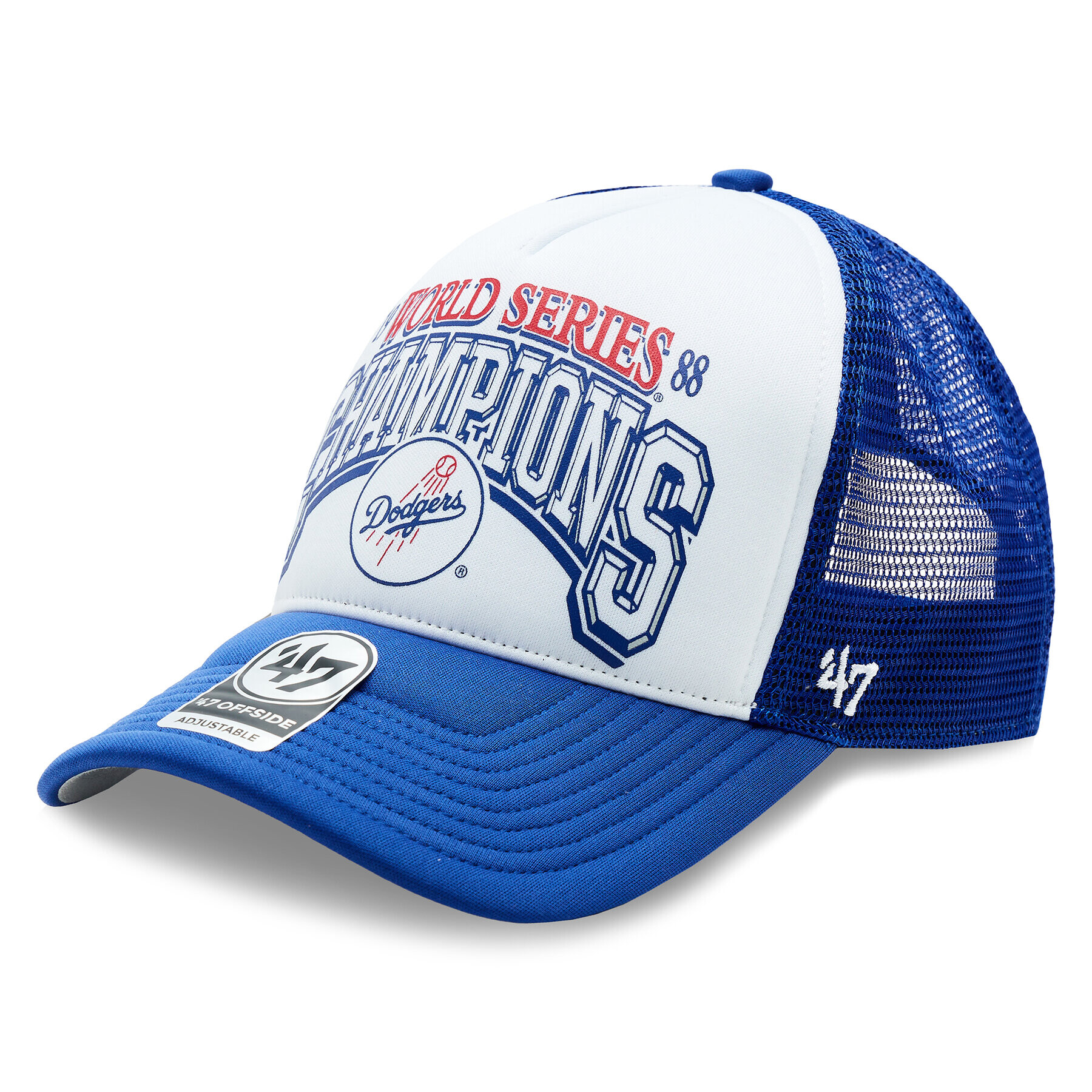 47 Brand Șapcă MLB Los Angeles Dodgers Foam Champ '47 Offside DT BCWS-FOAMC12KPP-RY88 Albastru - Pled.ro