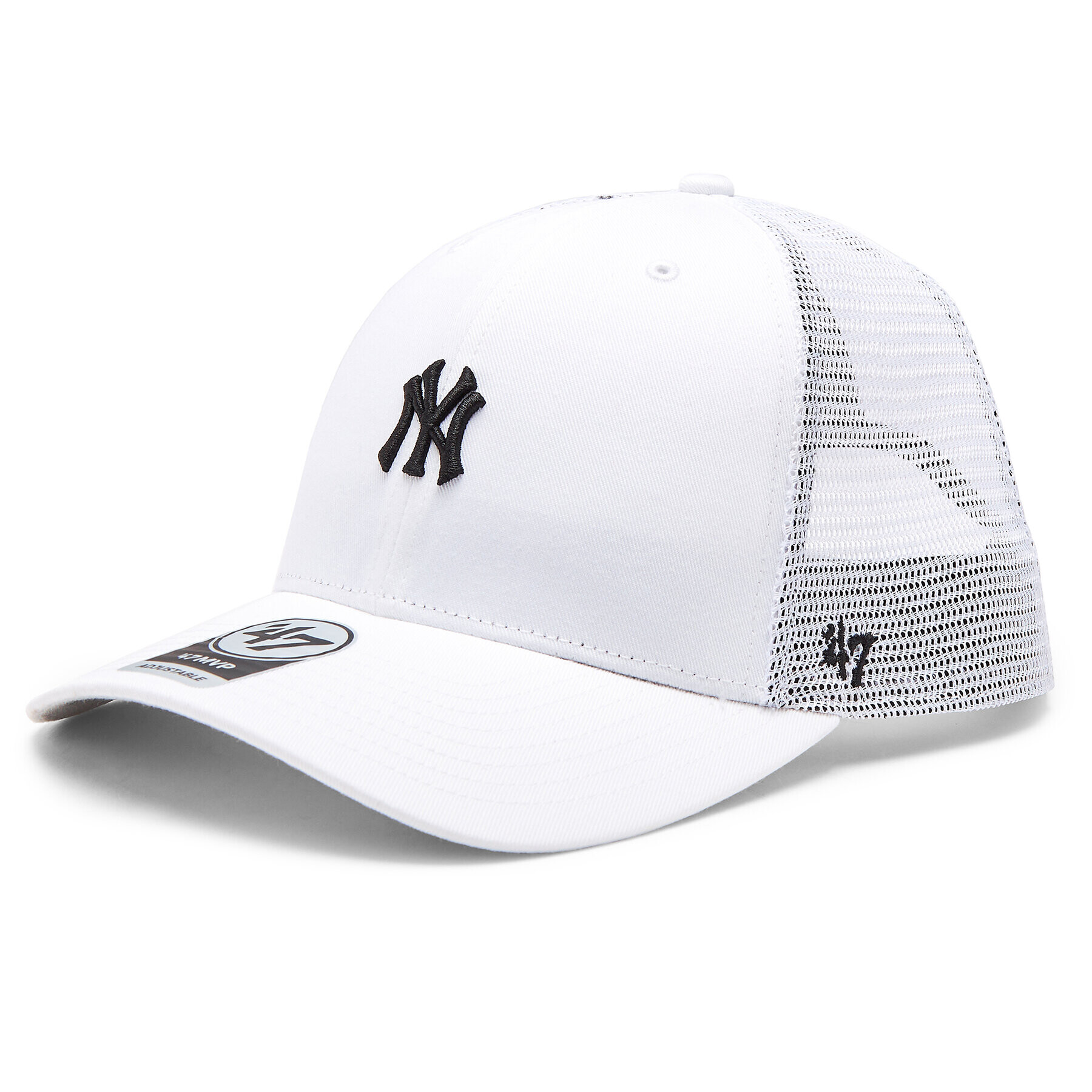 47 Brand Șapcă MLB New York Yankees Base Runner Mesh '47 MVP B-BRNMS17CTP-WHA Alb - Pled.ro