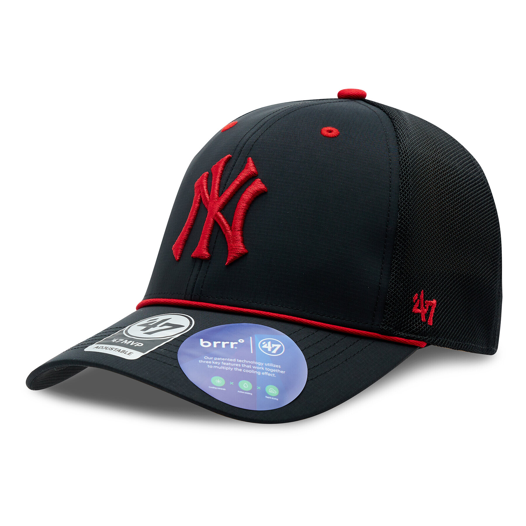 47 Brand Șapcă MLB New York Yankees brr Mesh Pop '47 MVP B-BRPOP17BBP-BKA Negru - Pled.ro