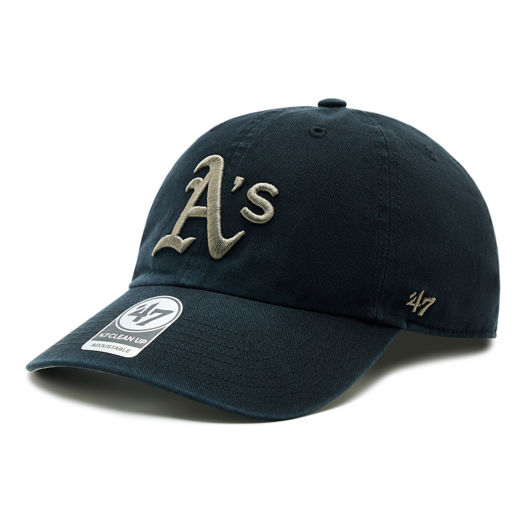 47 Brand Șapcă MLB Oakland Athletics Ballpark Camo 47 CLEAN UP B-BPCAM18GWS-BK Negru - Pled.ro