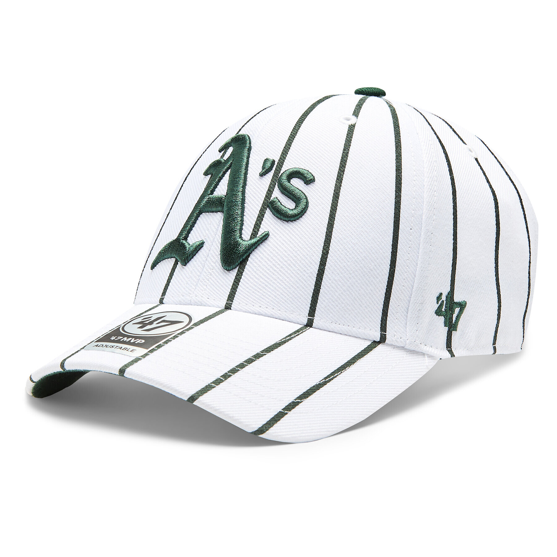 47 Brand Șapcă MLB Oakland Athletics Bird Cage 47 MVP B-BDCG18WBV-WH Alb - Pled.ro