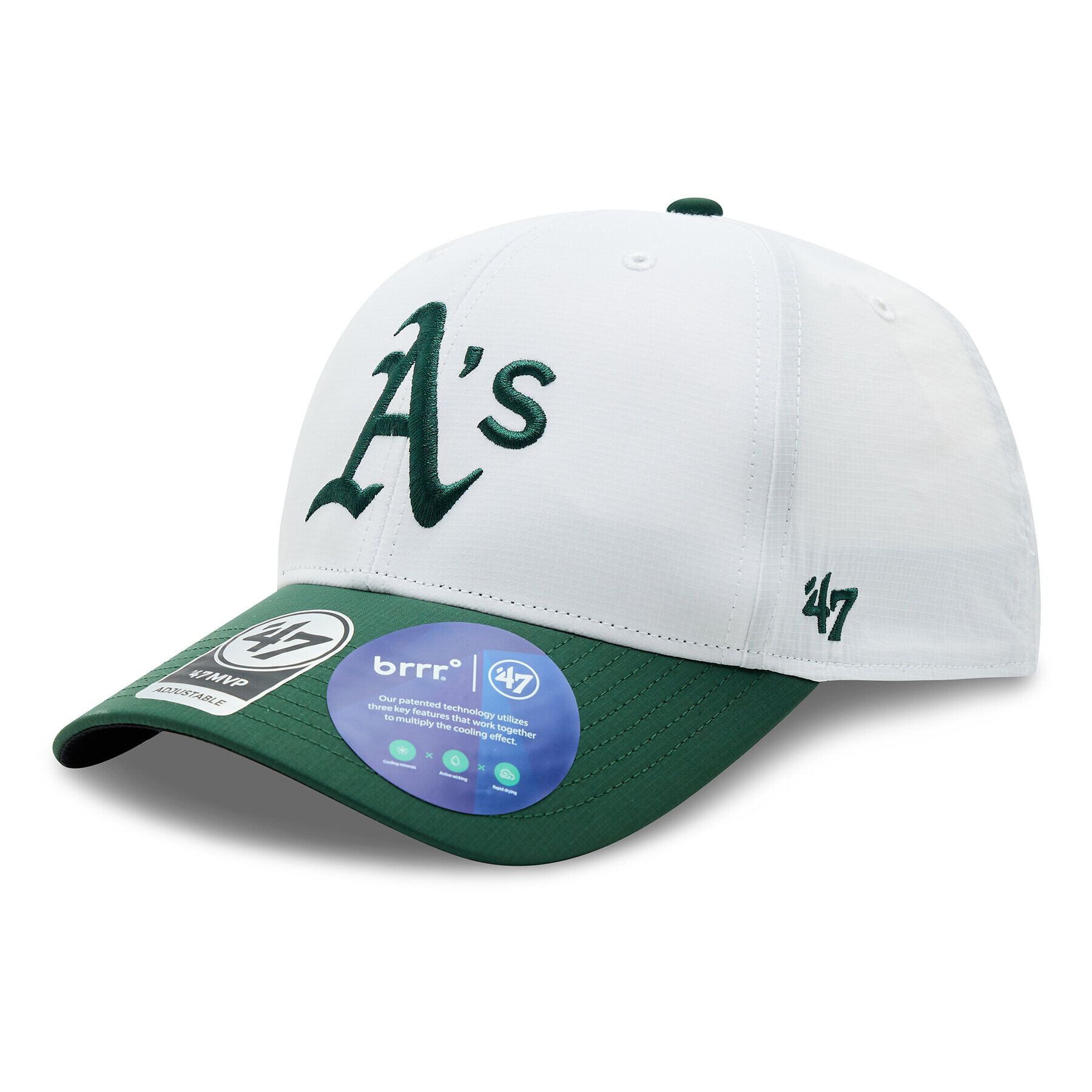 47 Brand Șapcă MLB Oakland Athletics Brrr TT Snap 47 MVP B-BRTTS18BBP-WH Alb - Pled.ro