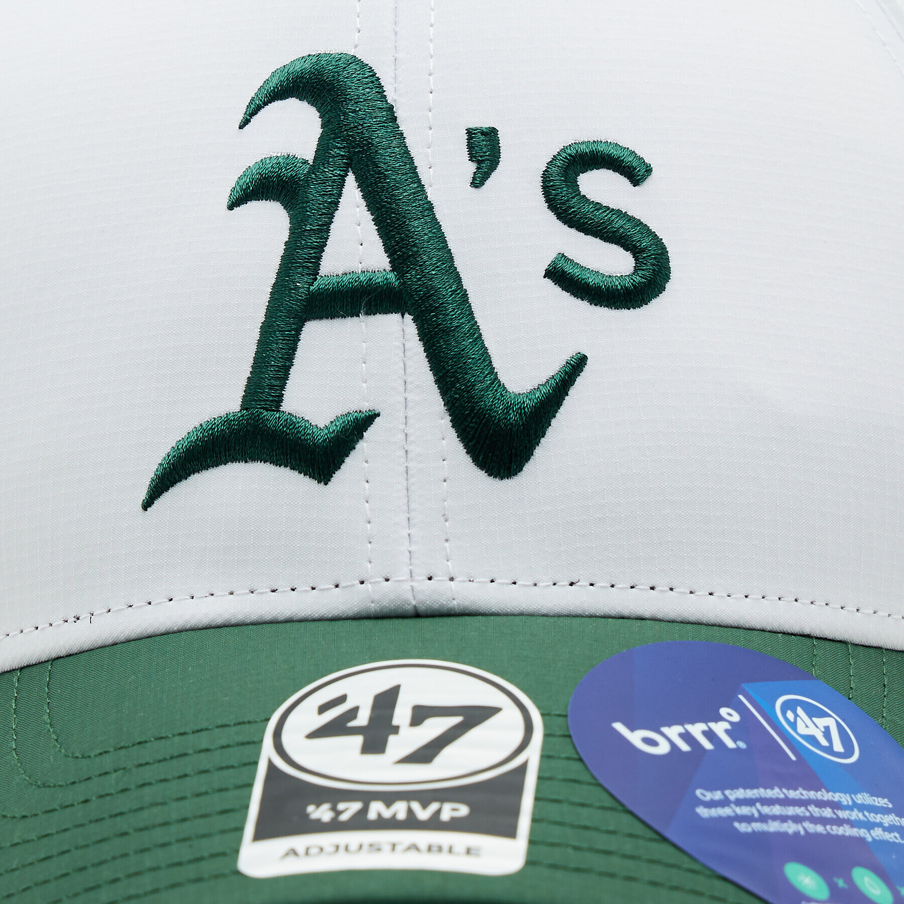 47 Brand Șapcă MLB Oakland Athletics Brrr TT Snap 47 MVP B-BRTTS18BBP-WH Alb - Pled.ro