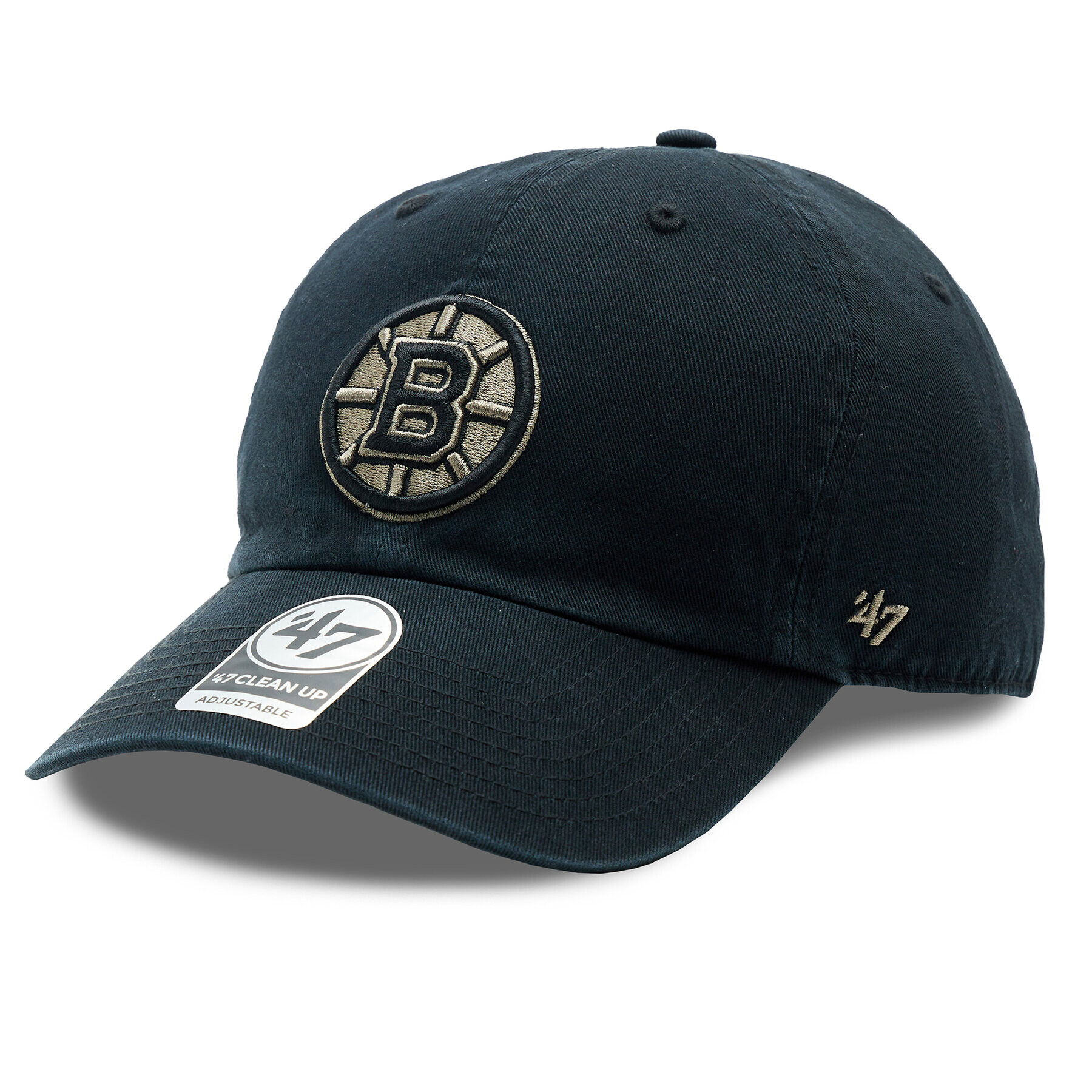 47 Brand Șapcă NHL Boston Bruins Ballpark Camo '47 CLEAN UP H-BPCAM01GWS-BK Negru - Pled.ro