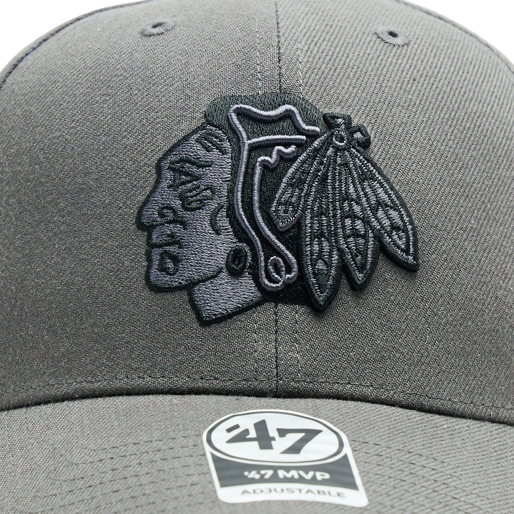 47 Brand Șapcă NHL Chicago Blackhawks '47 MVP SNAPBACK H-MVPSP04WBP-CCA Gri - Pled.ro