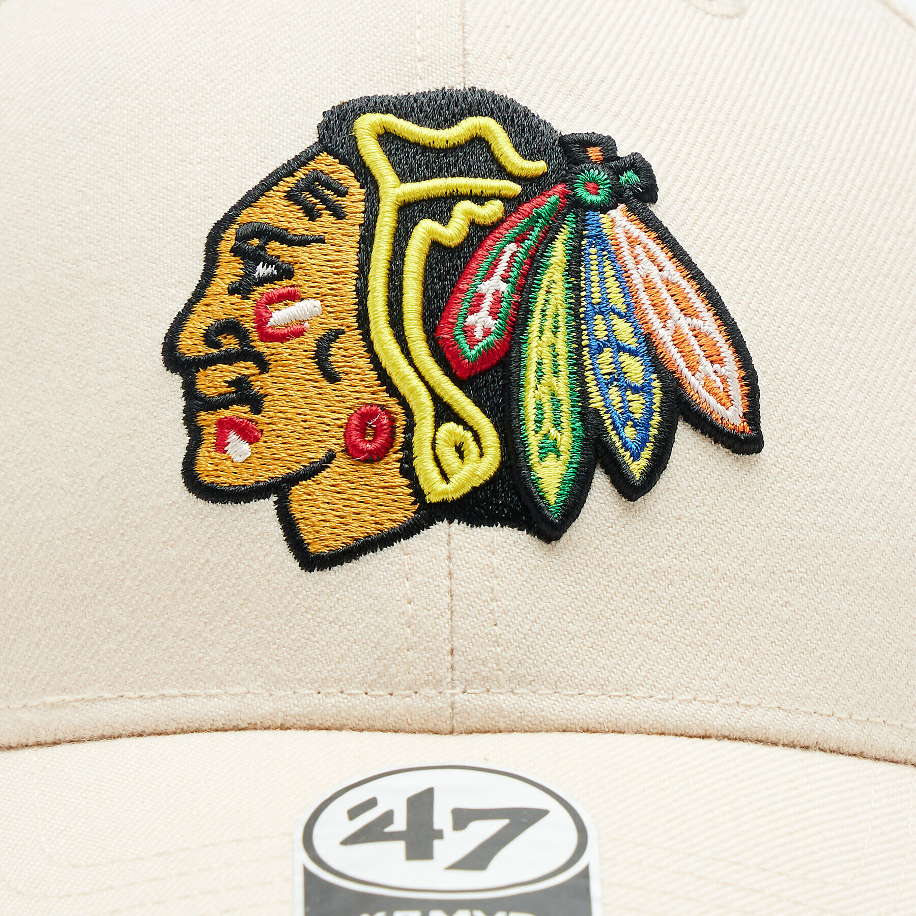 47 Brand Șapcă NHL Chicago Blackhawks '47 MVP SNAPBACK H-MVPSP04WBP-NTB Bej - Pled.ro