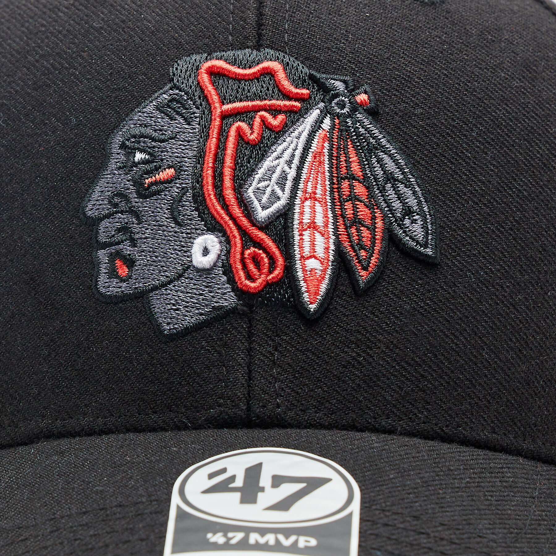 47 Brand Șapcă NHL Chicago Blackhawks Sure Shot Snapback '47 MVP HVIN-SUMVP04WBP-BK94 Negru - Pled.ro