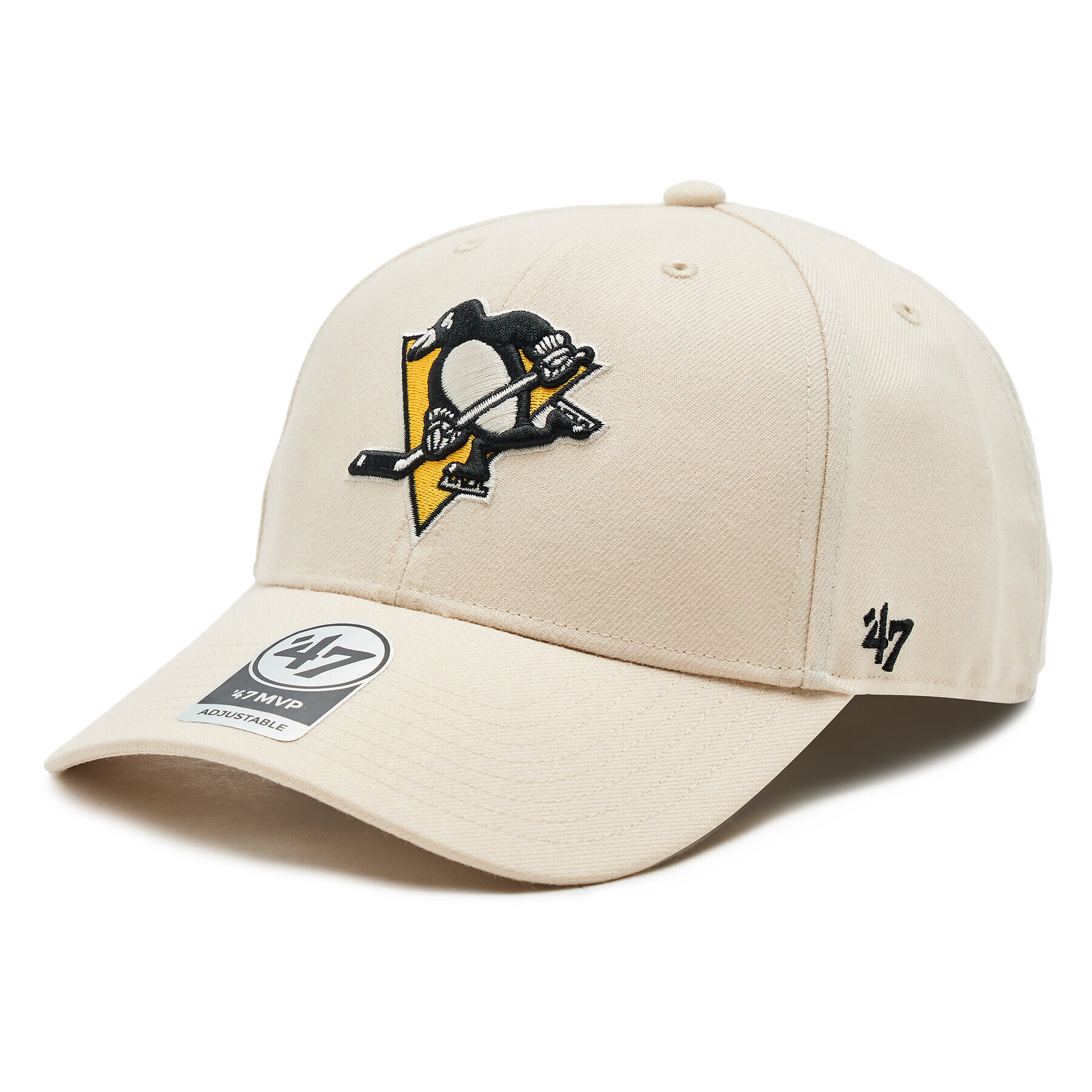 47 Brand Șapcă NHL Pittsburgh Penguins '47 MVP SNAPBACK H-MVPSP15WBP-NT Bej - Pled.ro