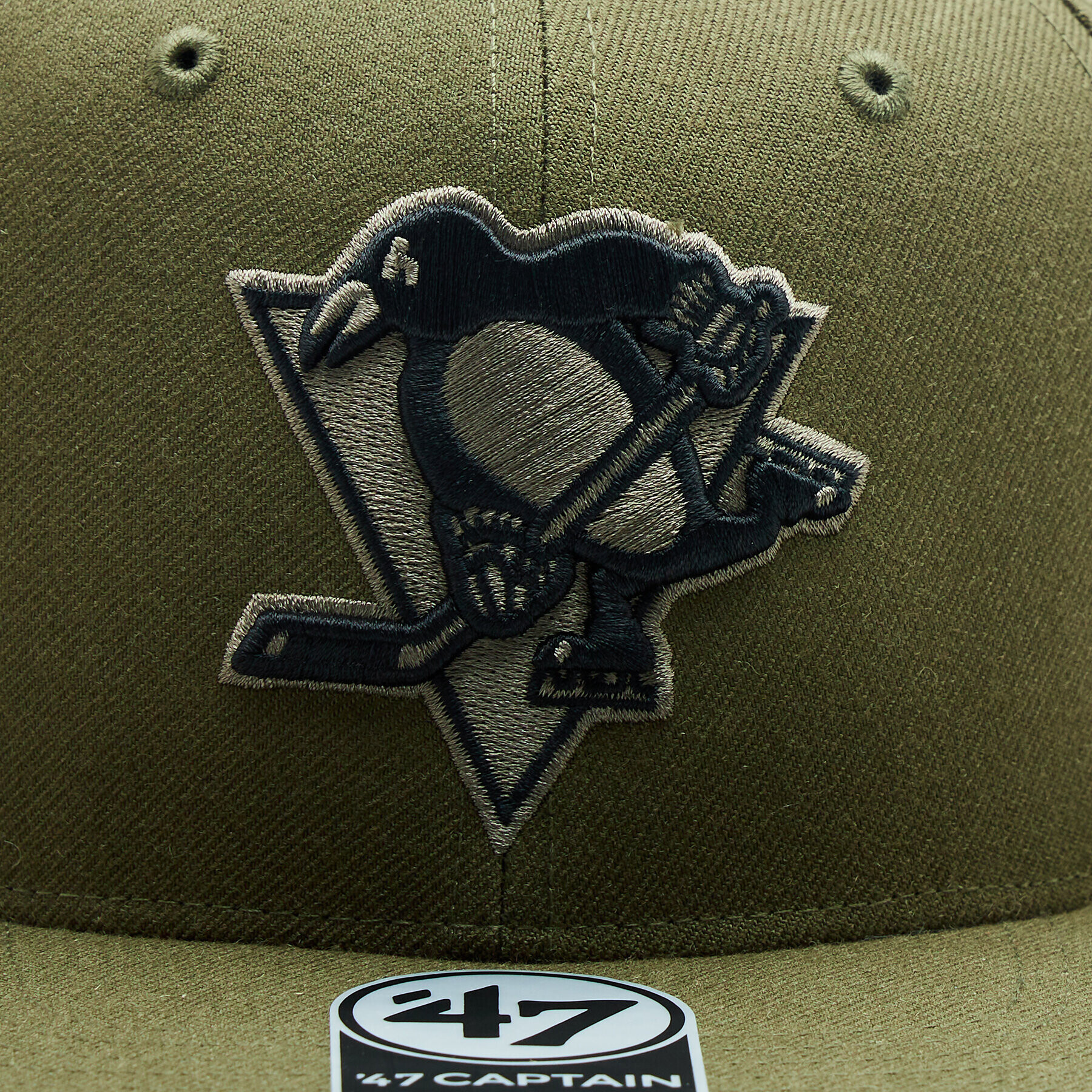 47 Brand Șapcă NHL Pittsburgh Penguins Ballpark Camo '47 CAPTAIN H-BCAMO15WBP-SW Verde - Pled.ro