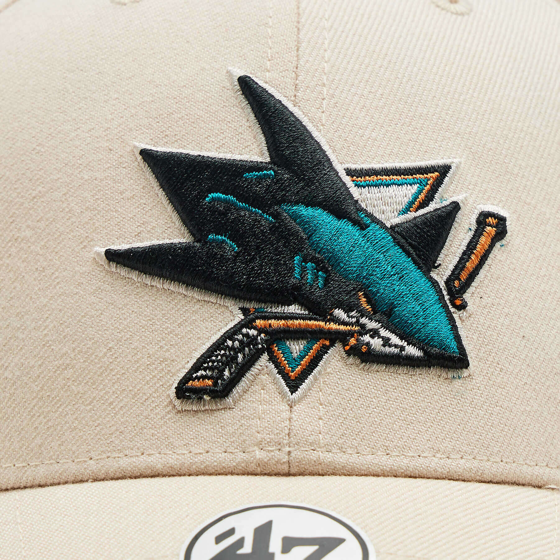 47 Brand Șapcă NHL San Jose Sharks '47 MVP SNAPBACK H-MVPSP22WBP-NT Bej - Pled.ro