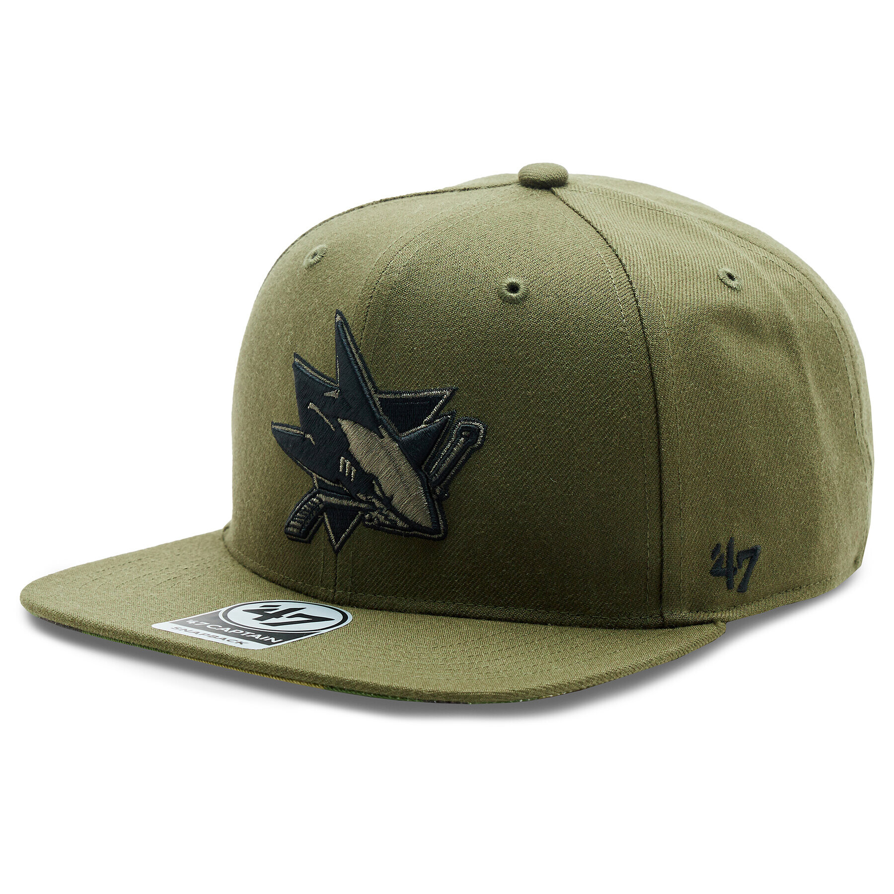 47 Brand Șapcă NHL San Jose Sharks Ballpark Camo '47 CAPTAIN H-BCAMO22WBP-SW Verde - Pled.ro