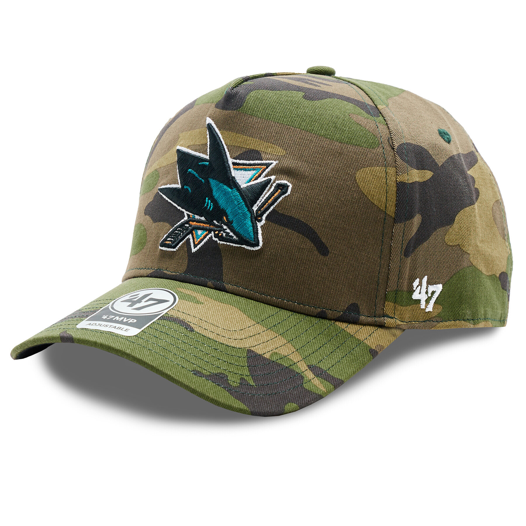 47 Brand Șapcă NHL San Jose Sharks Grove Snapback 47 MVP DT H-GRVSP22CNP-CMB Verde - Pled.ro