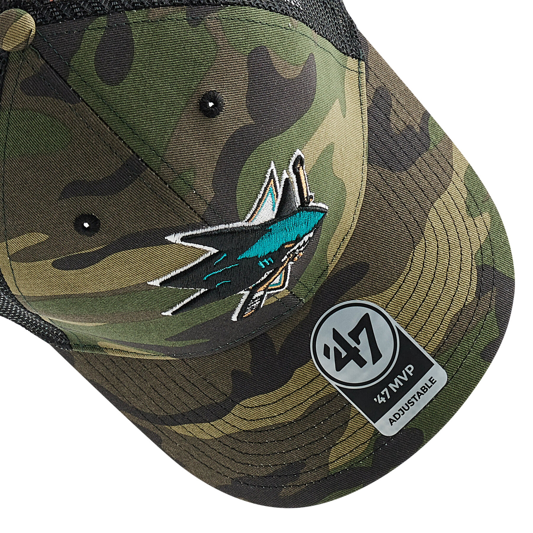 47 Brand Șapcă Nhl San Jose Sharks Trucker H-CBRAN22GWP-CM Verde - Pled.ro