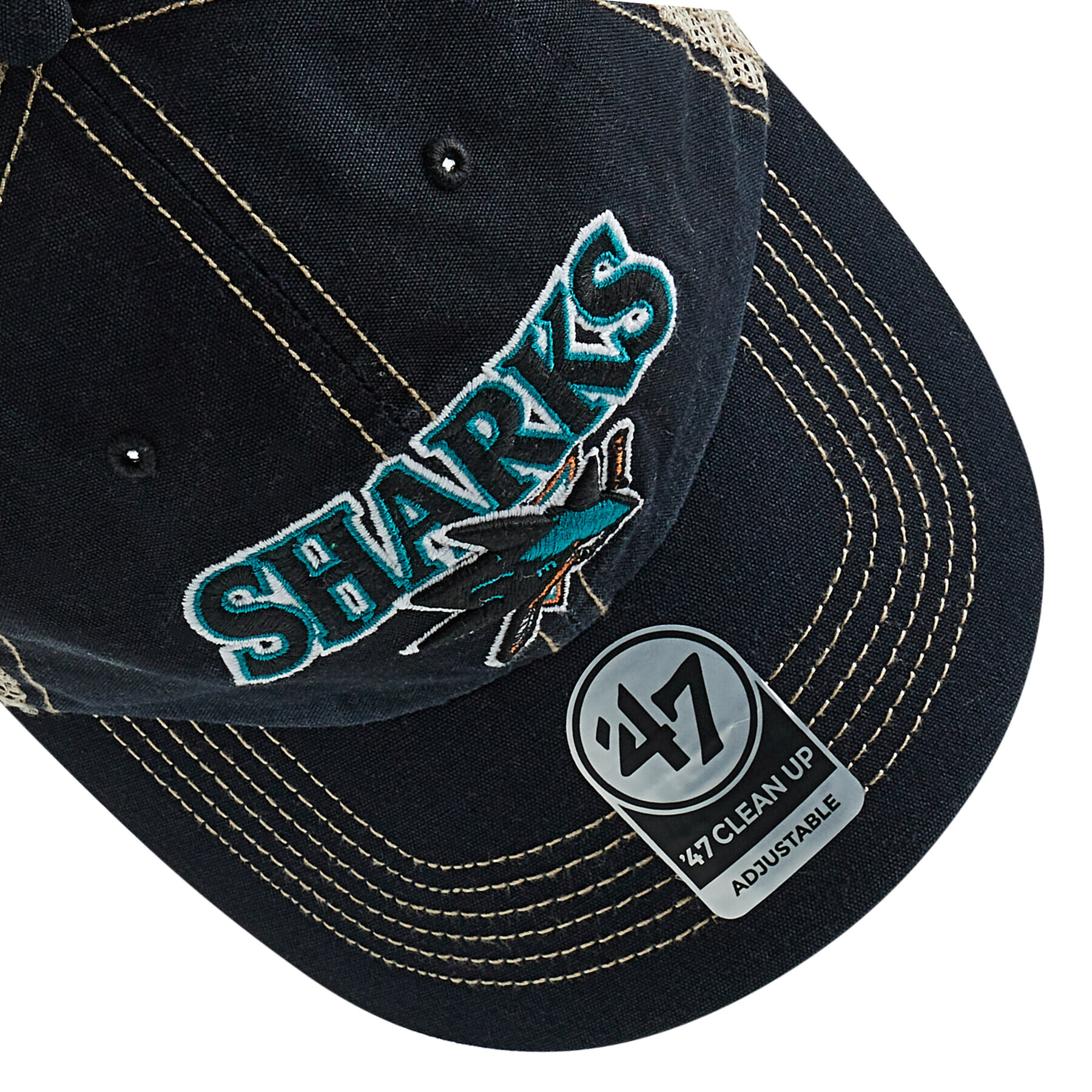 47 Brand Șapcă Nhl San Jose Sharks Trucker H-TSCLA22LAP-VB Negru - Pled.ro