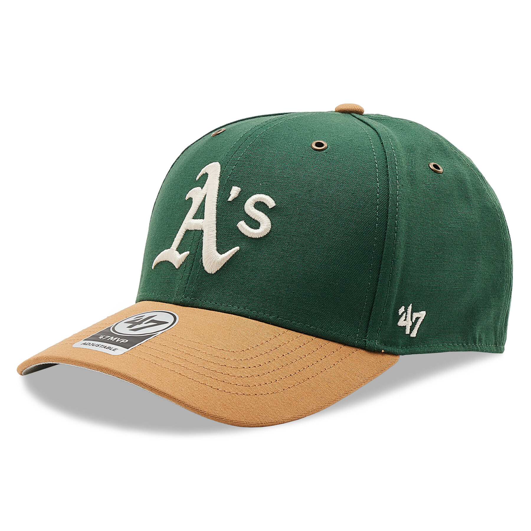 47 Brand Șapcă Oakland Athletics Mvp B-CAMPC18GWS-DGA Verde - Pled.ro