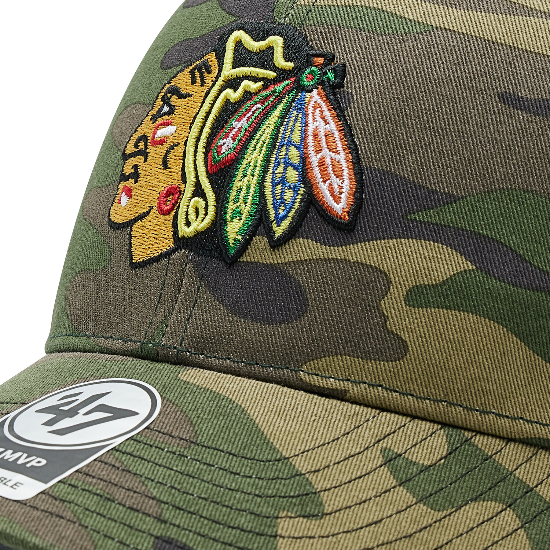 47 Brand Șapcă Chicago Blackhawks Branson '47 Mvp H-CBRAN04GWP-CM Verde - Pled.ro