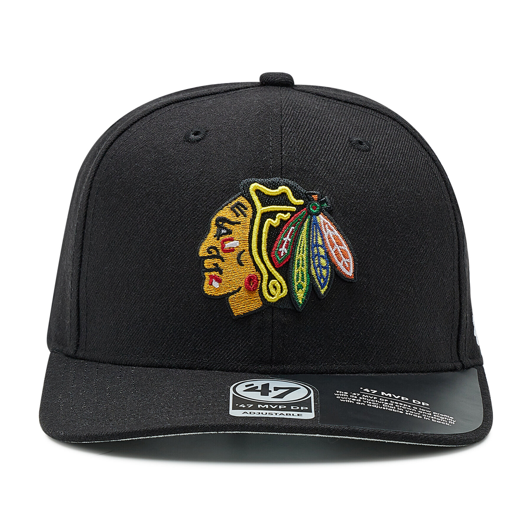 47 Brand Șapcă Nhl Chicago Blackhawks H-CLZOE04WBP-BKB Negru - Pled.ro