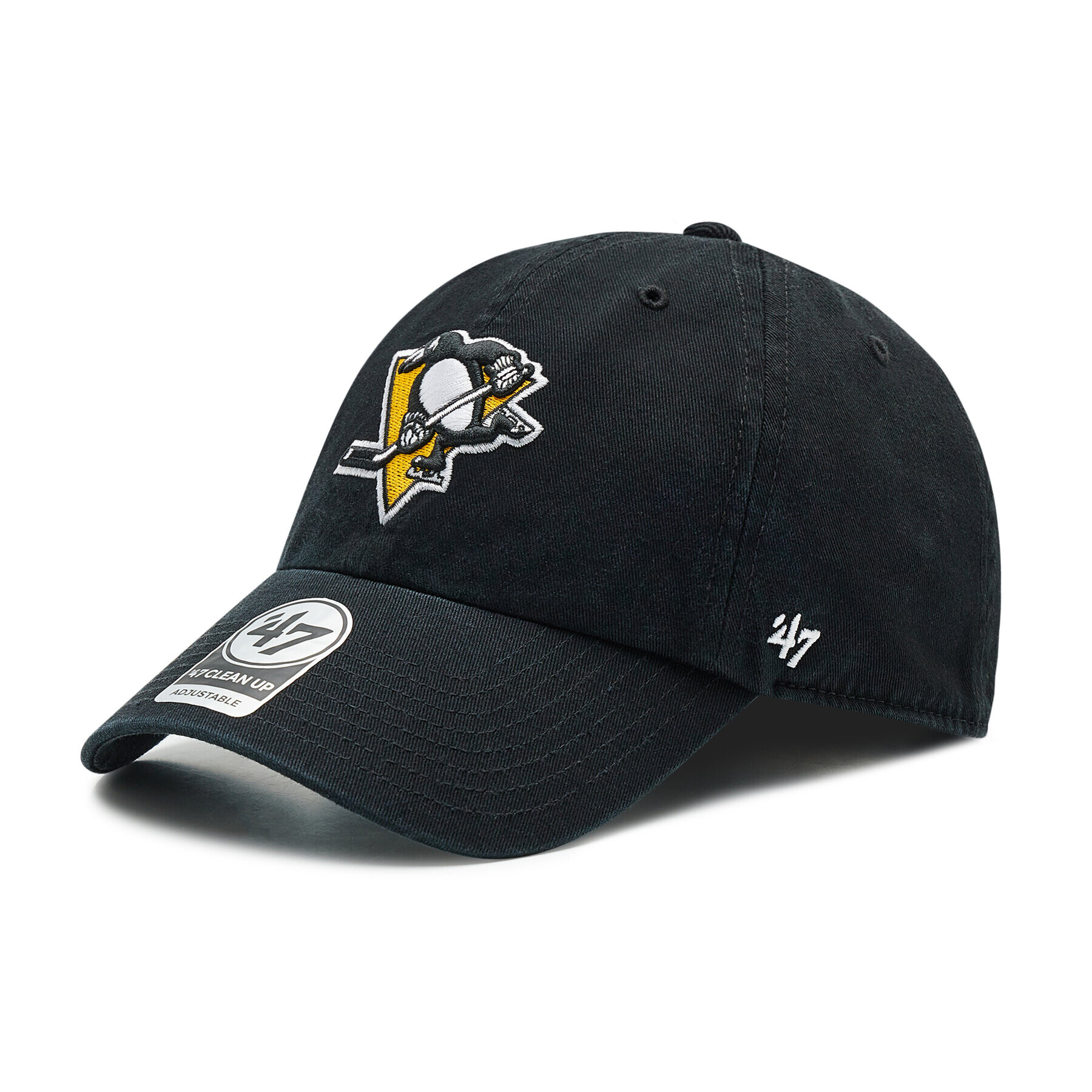 47 Brand Șapcă Pittsburgh Penguins '47 Clean Up H-RGW15GWS-BKB Negru - Pled.ro