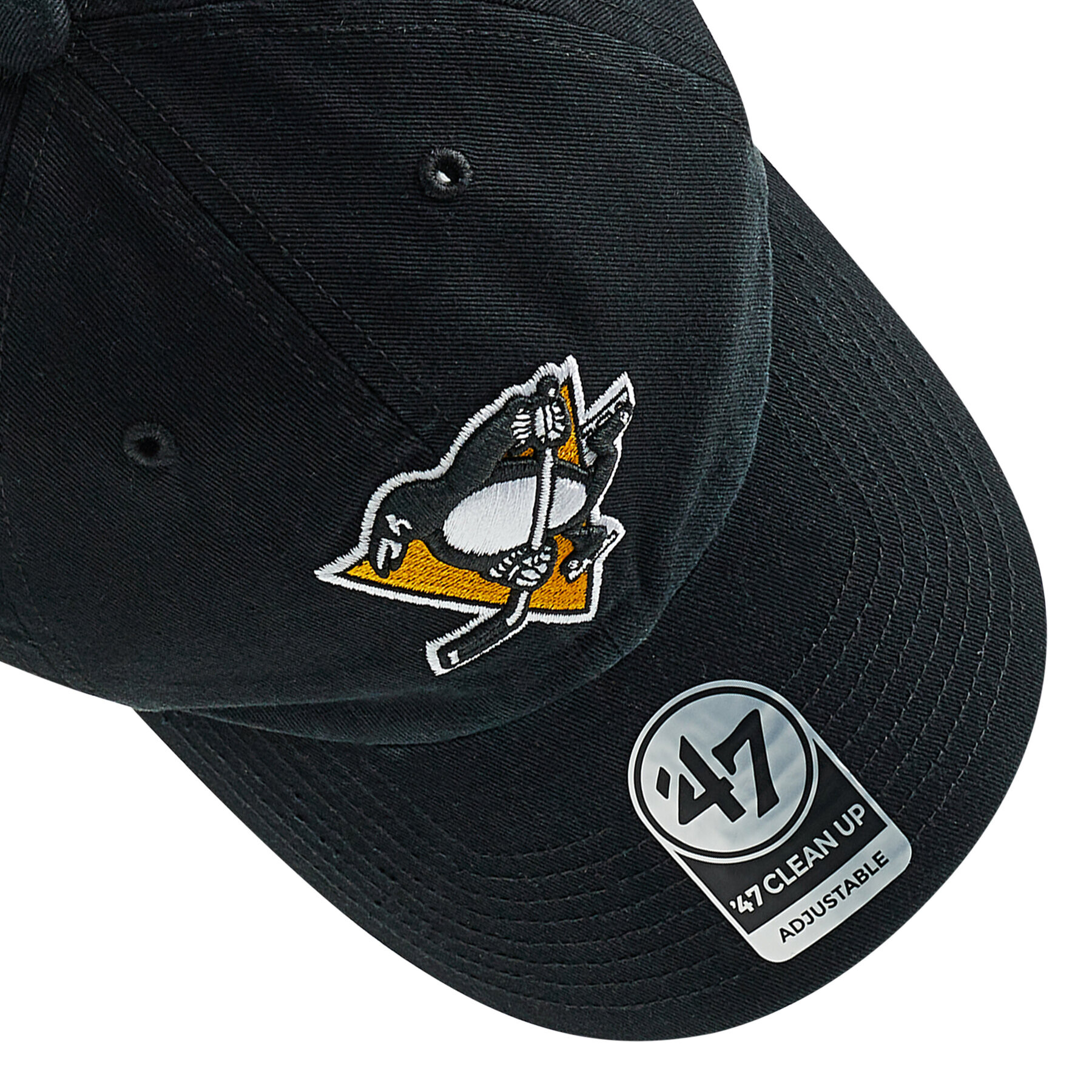 47 Brand Șapcă Pittsburgh Penguins '47 Clean Up H-RGW15GWS-BKB Negru - Pled.ro