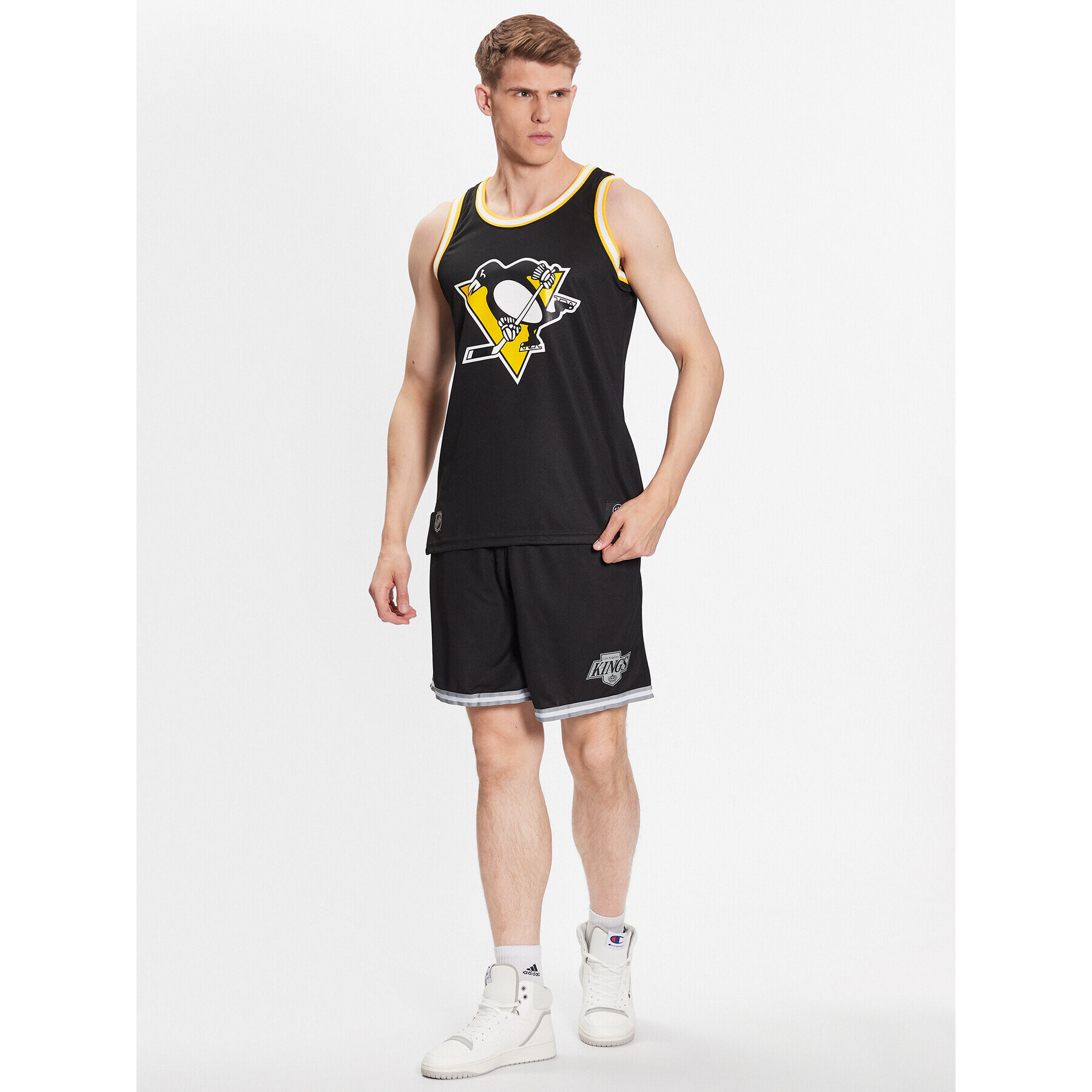 47 Brand Tank top Pittsburgh Penguins 47 Grafton Tank Negru Regular Fit - Pled.ro