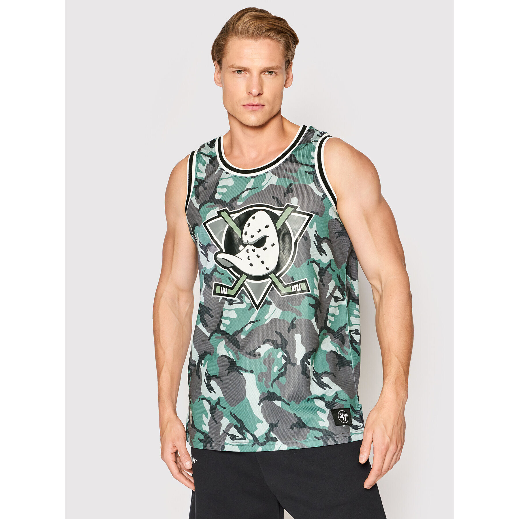 47 Brand Tank top Sector Repeat Grafton HH025PEMSGT549823ZJ Verde Regular Fit - Pled.ro