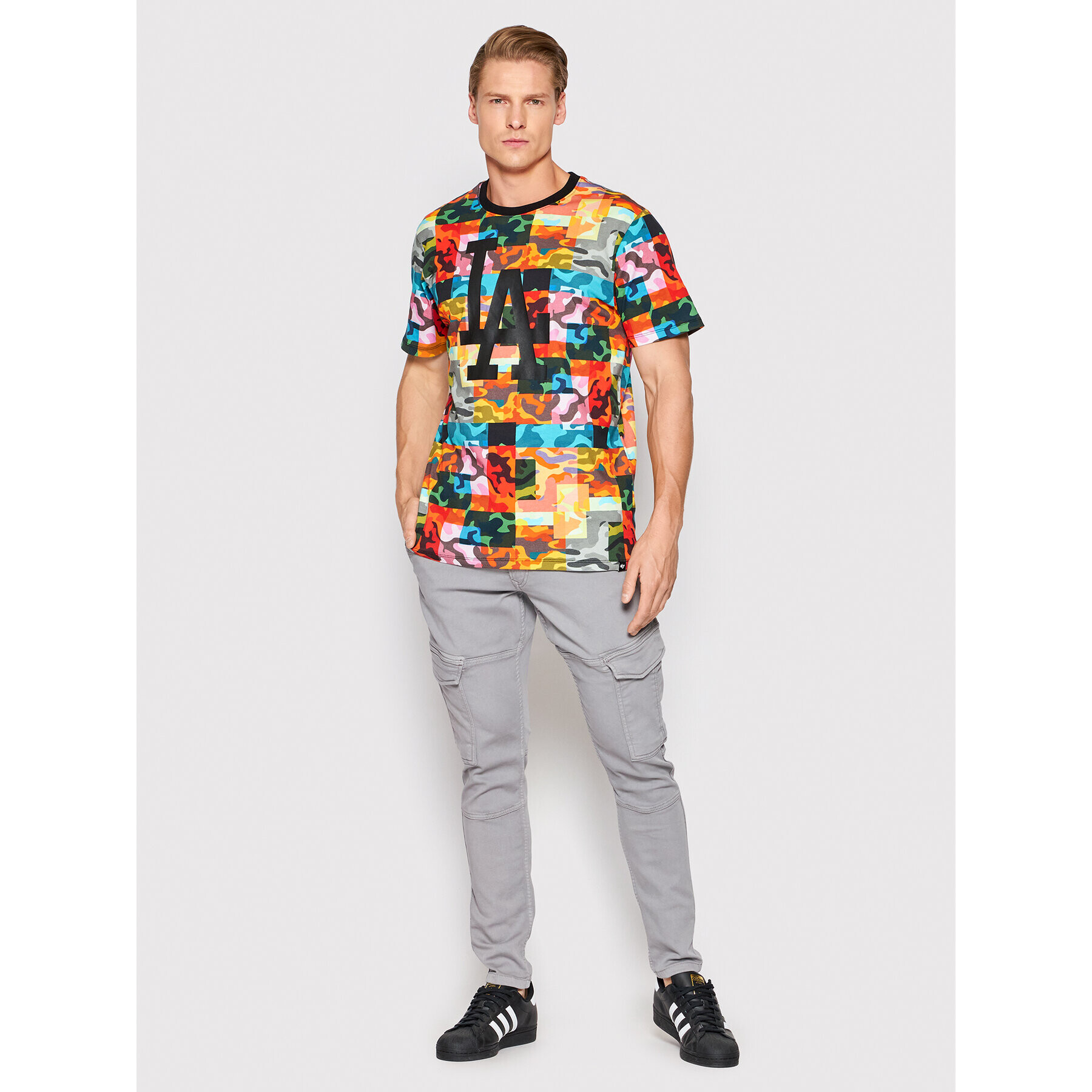 47 Brand Tricou Psychedelic Repeat Echo BB012TEMPET556936ZI Colorat Regular Fit - Pled.ro