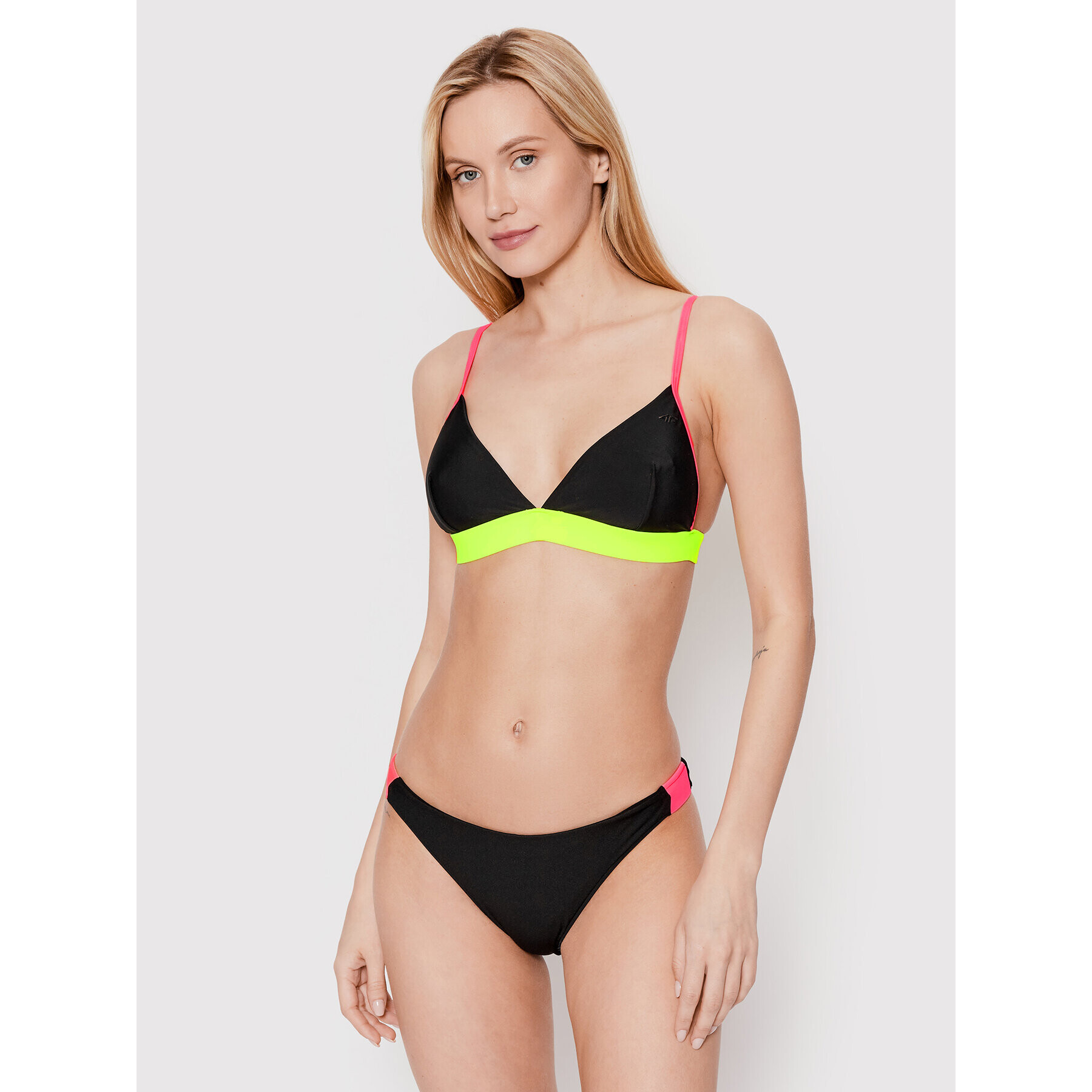 4F Bikini partea de sus H4L22-KOS003G Negru - Pled.ro