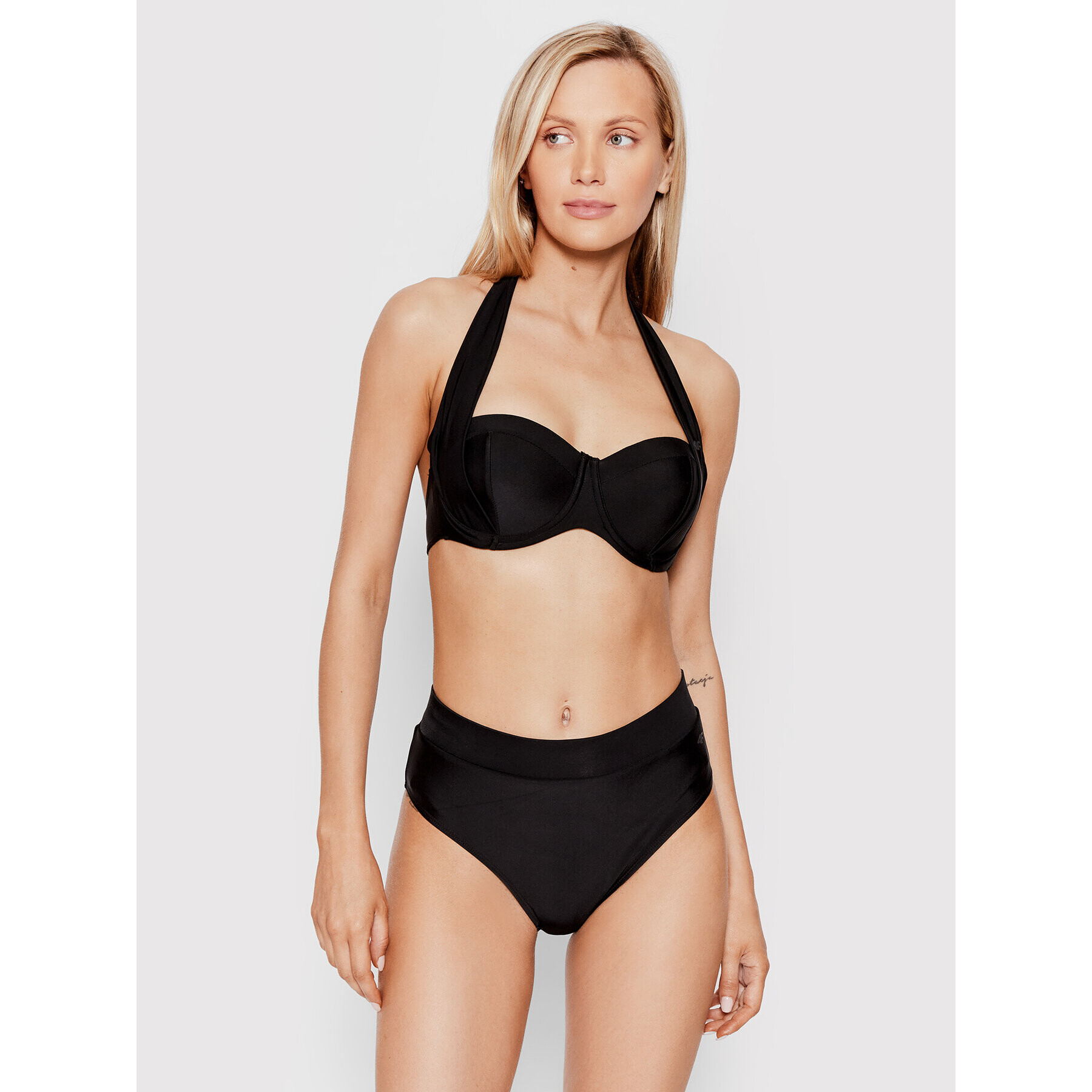 4F Bikini partea de sus H4L22-KOS008G Negru - Pled.ro