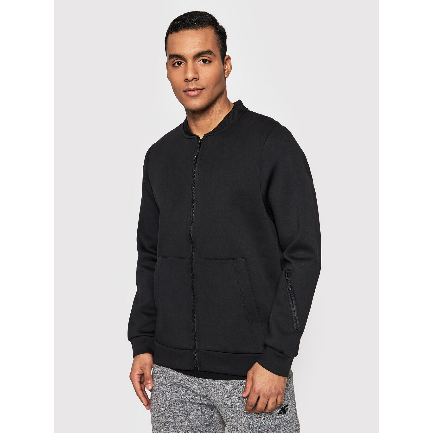 4F Bluză H4L22-BLM017 Negru Regular Fit - Pled.ro