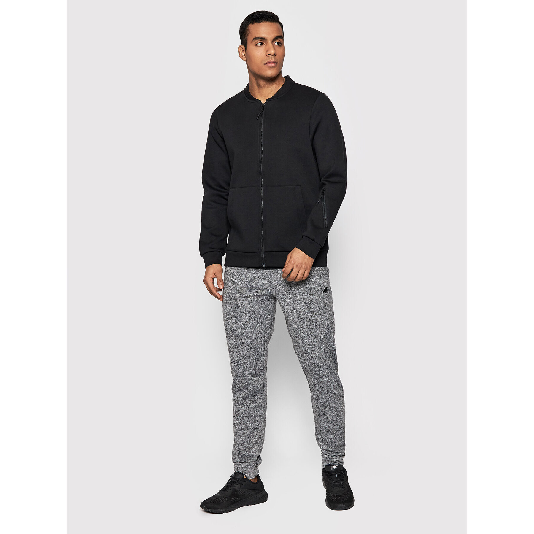 4F Bluză H4L22-BLM017 Negru Regular Fit - Pled.ro