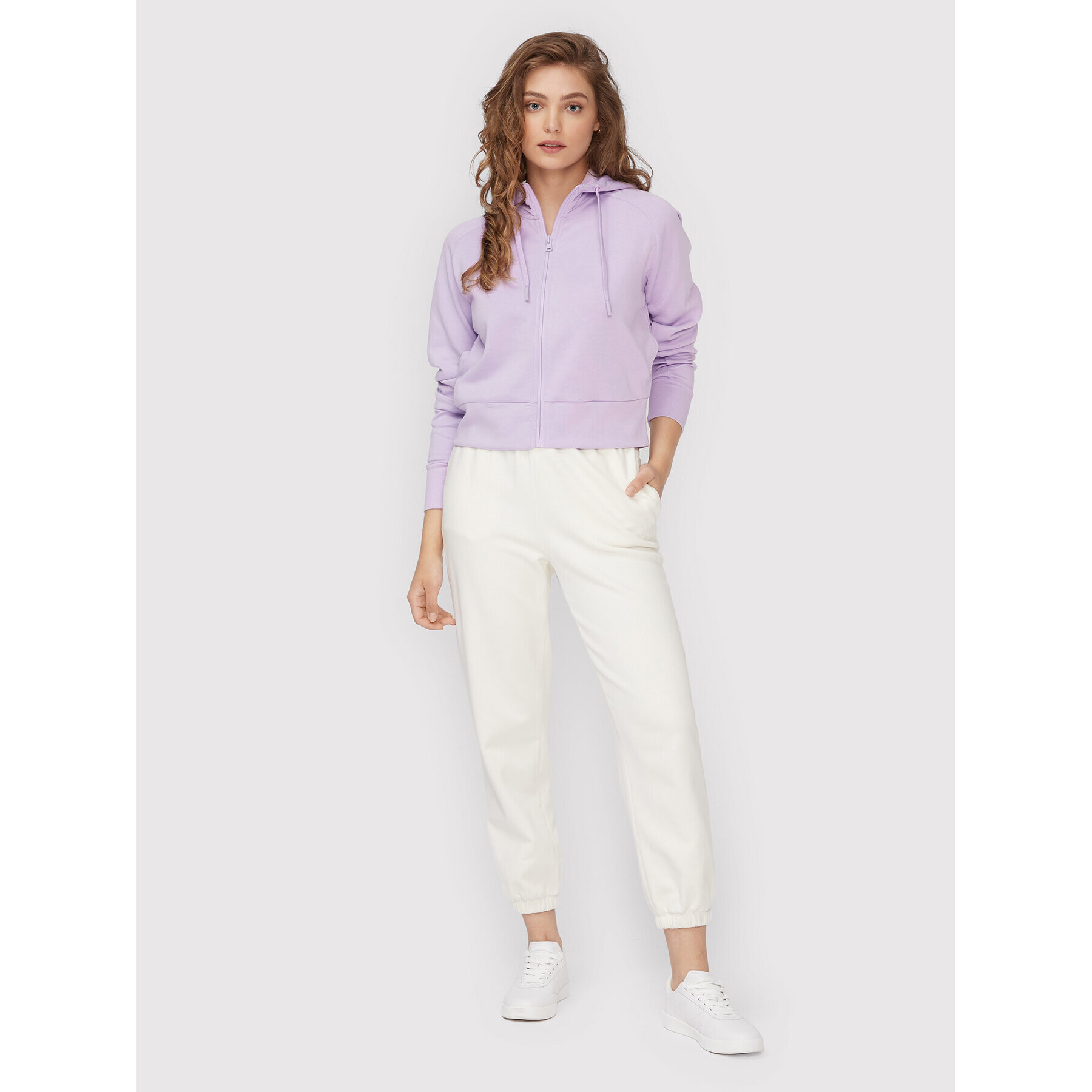 4F Bluză H4Z22-BLD027 Violet Cropped Fit - Pled.ro