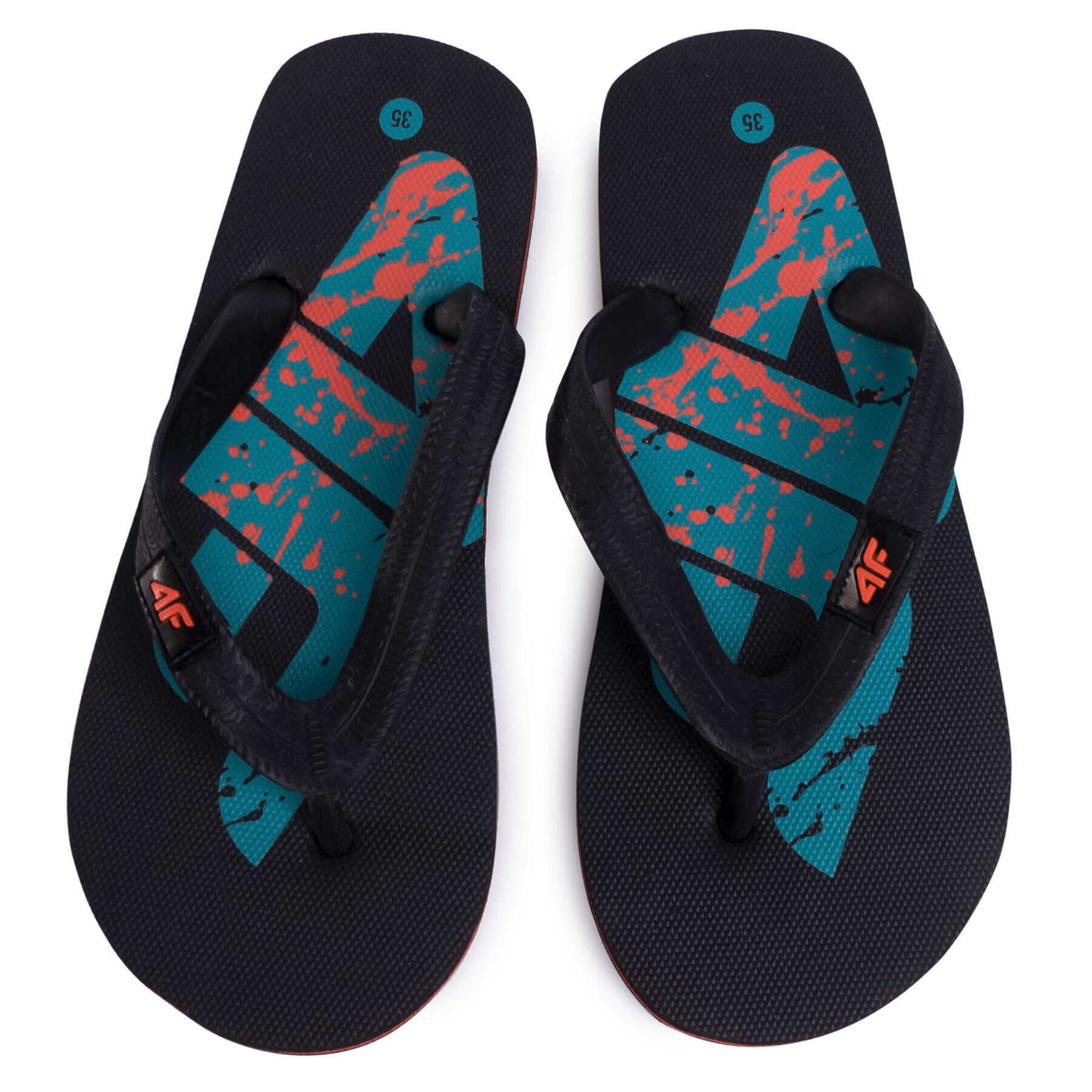 4F Flip flop HJL20-JKLM002 Negru - Pled.ro