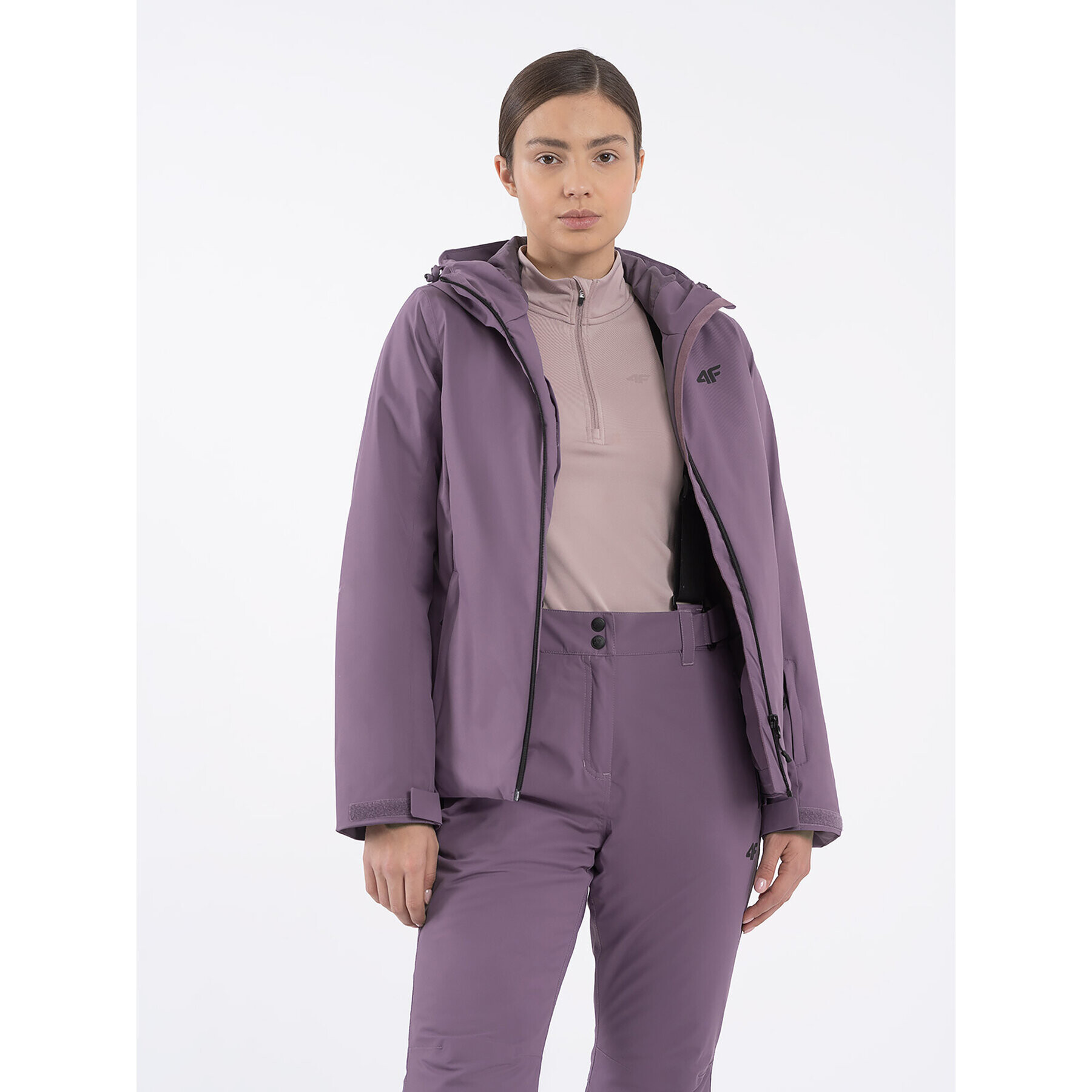 4F Geacă de schi AW23TJACF120 Violet Regular Fit - Pled.ro