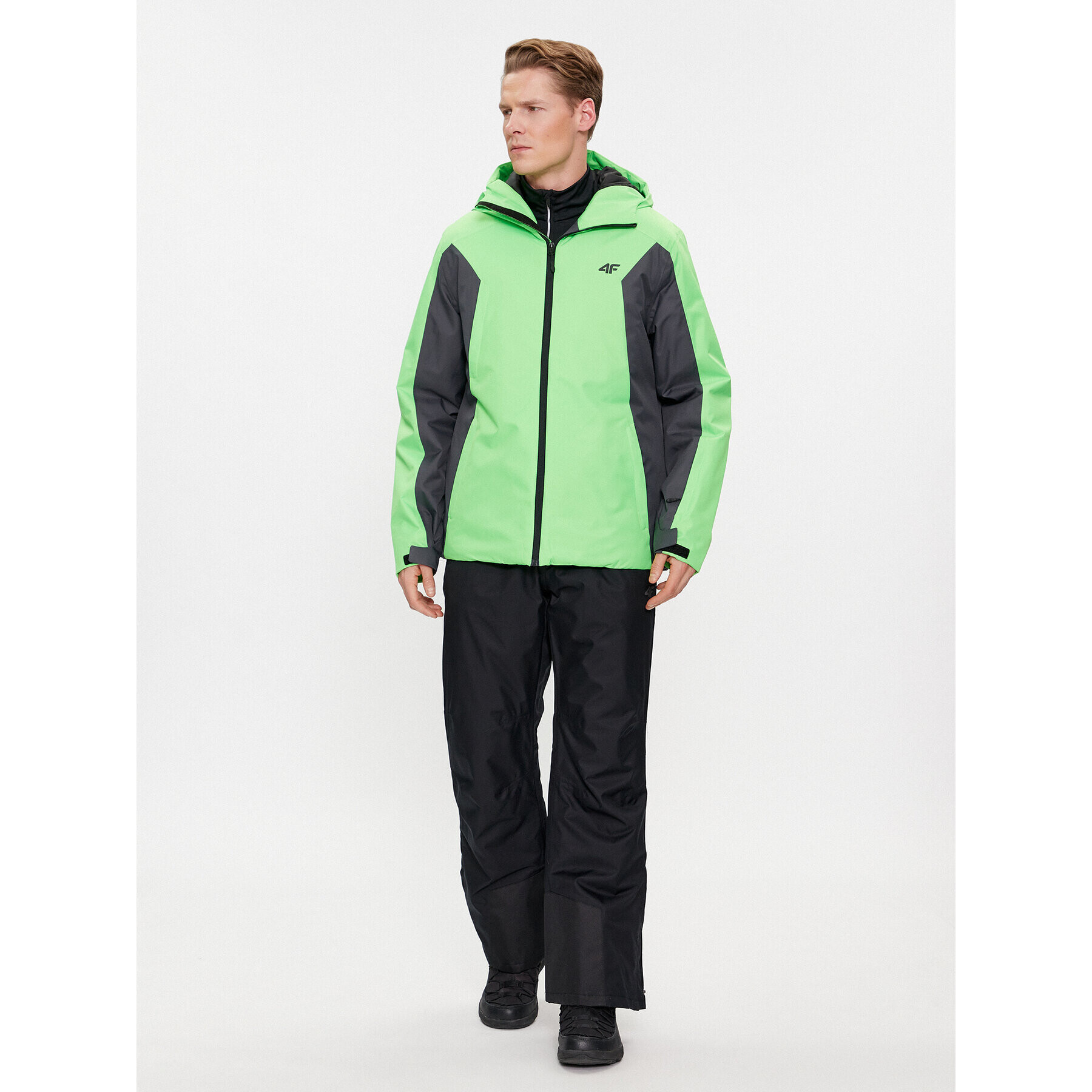 4F Geacă de schi AW23TTJAM306 Verde Regular Fit - Pled.ro