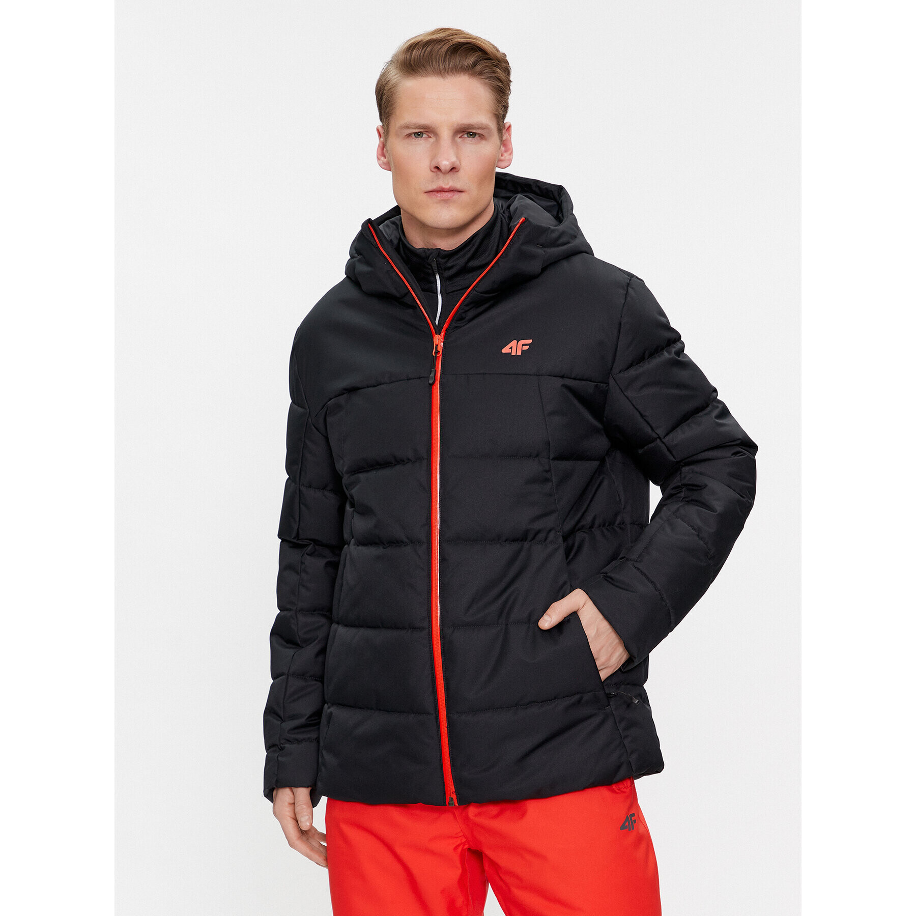 4F Geacă de schi AW23TTJAM307 Negru Regular Fit - Pled.ro