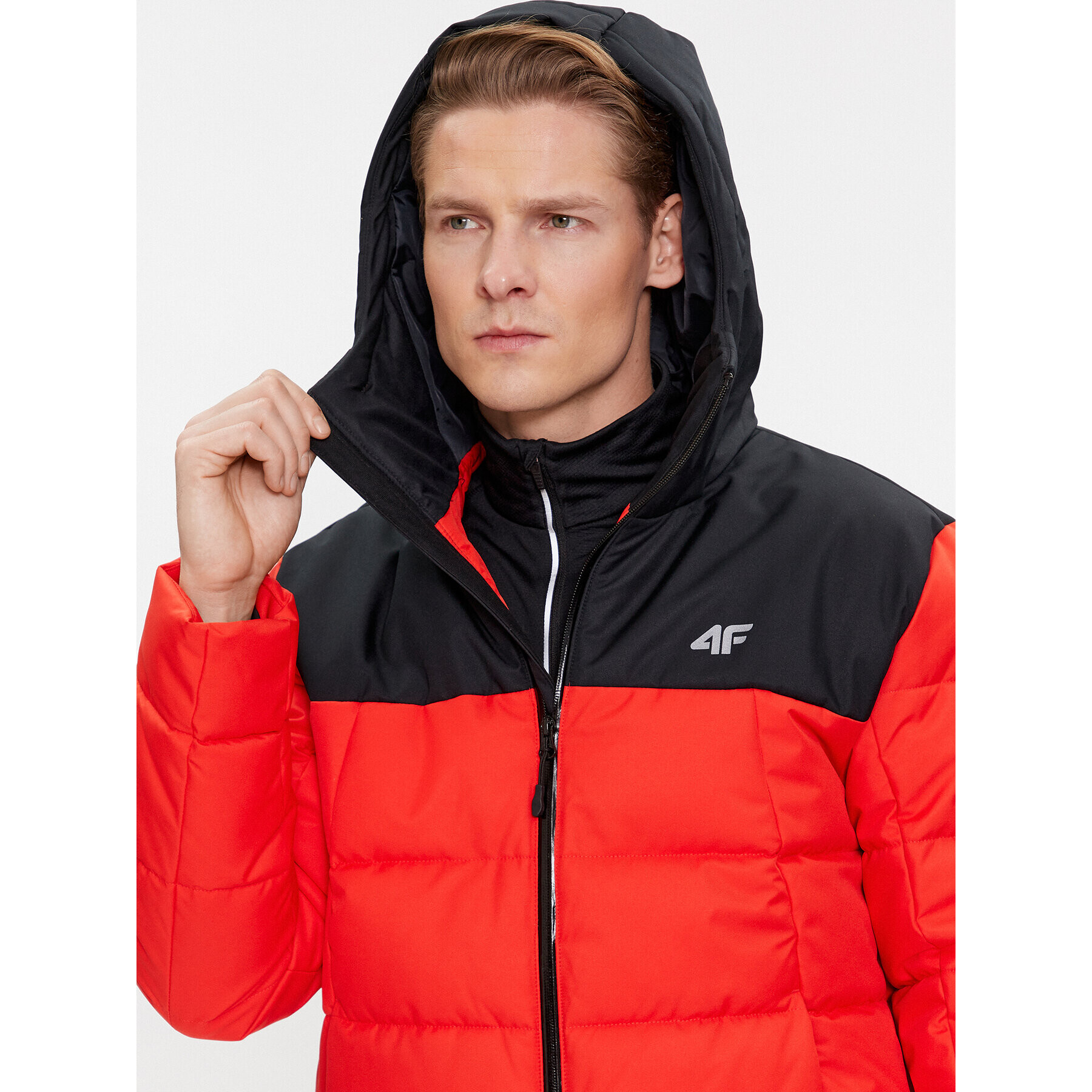 4F Geacă de schi AW23TTJAM307 Roșu Regular Fit - Pled.ro