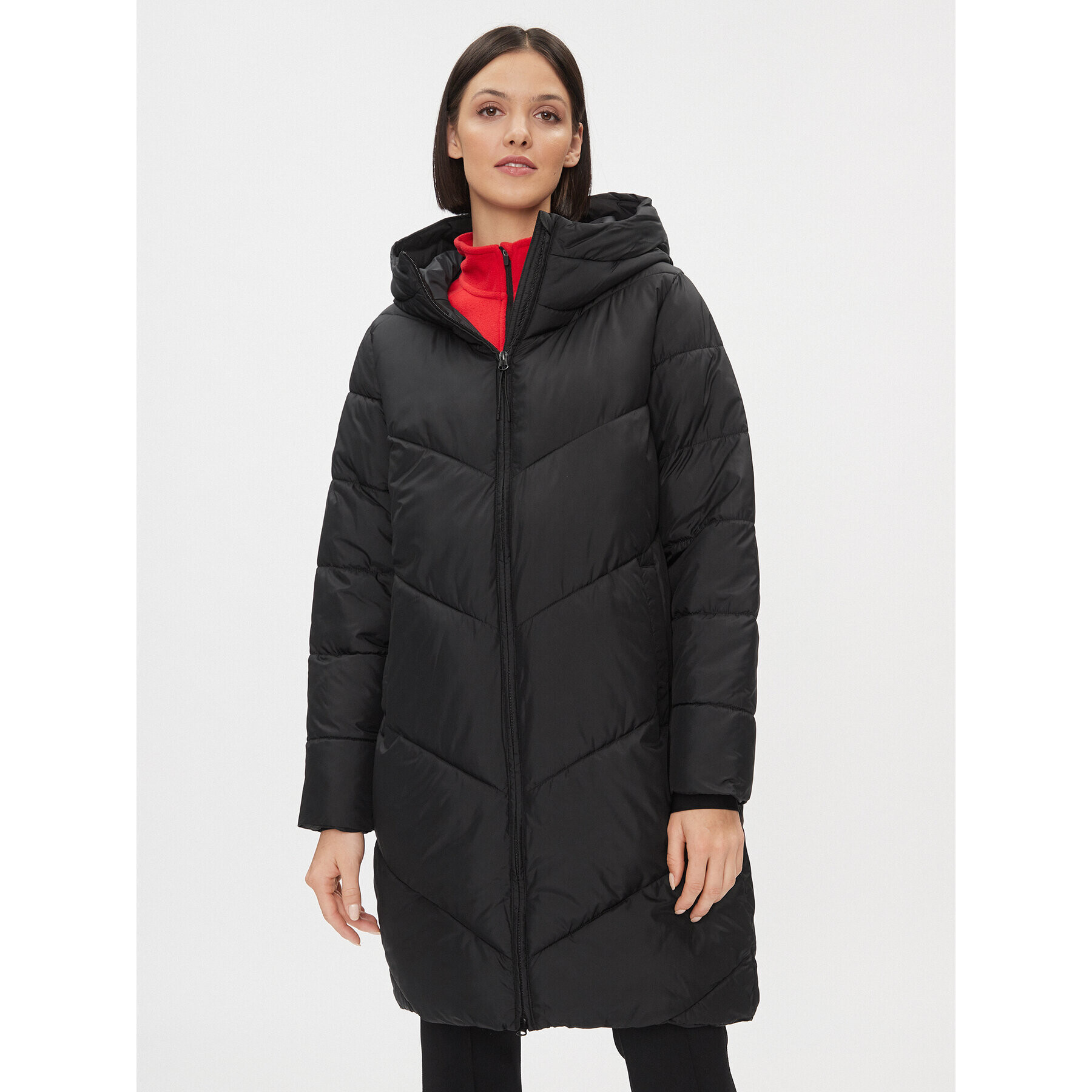 4F Geacă din puf AW23TDJAF235 Negru Regular Fit - Pled.ro