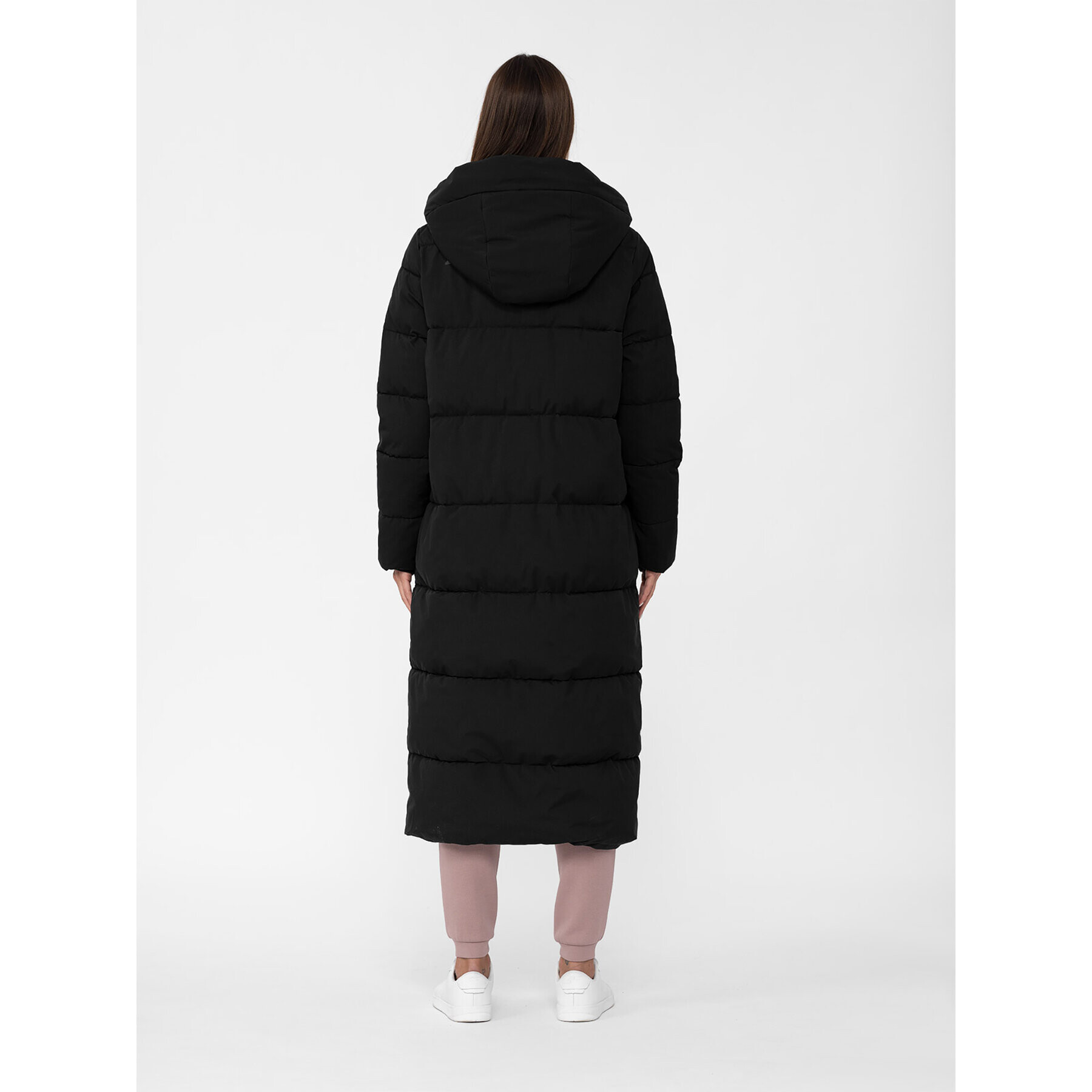 4F Geacă din puf AW23TDJAF237 Negru Regular Fit - Pled.ro