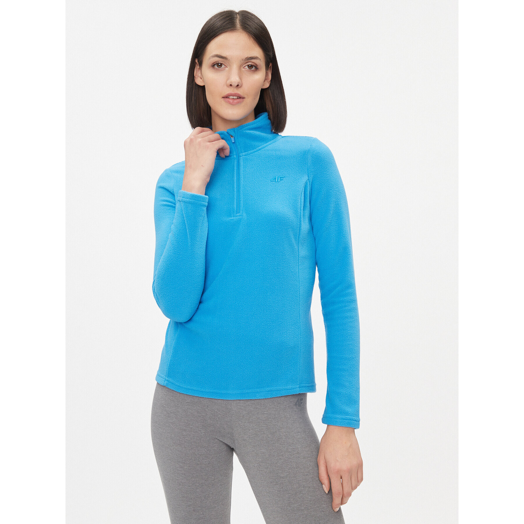 4F Lenjerie de corp termoactivă partea de sus AW23UFLEF031 Albastru Slim Fit - Pled.ro