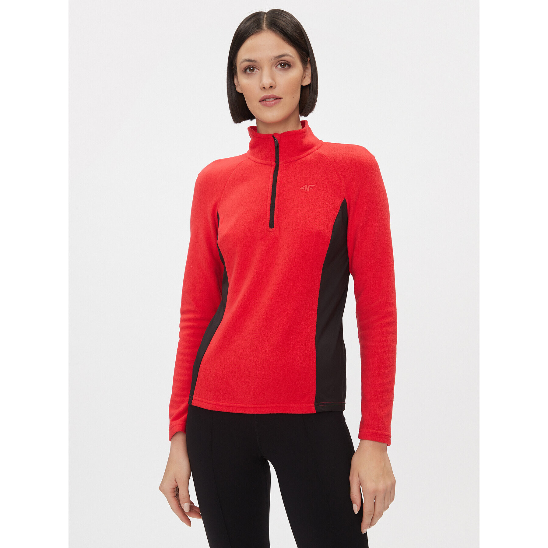 4F Lenjerie de corp termoactivă partea de sus AW23UFLEF032 Roșu Slim Fit - Pled.ro