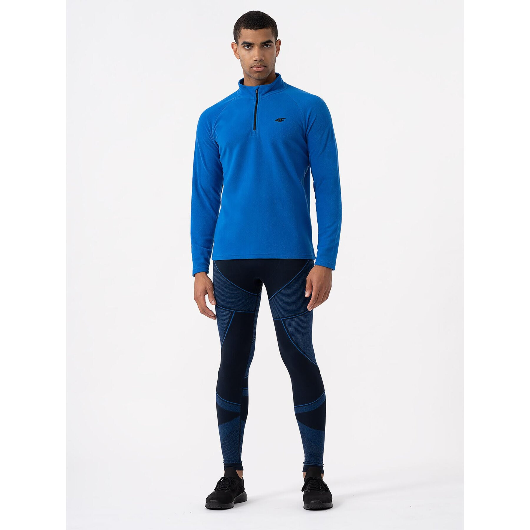 4F Lenjerie de corp termoactivă partea de sus AW23UFLEM034 Albastru Slim Fit - Pled.ro