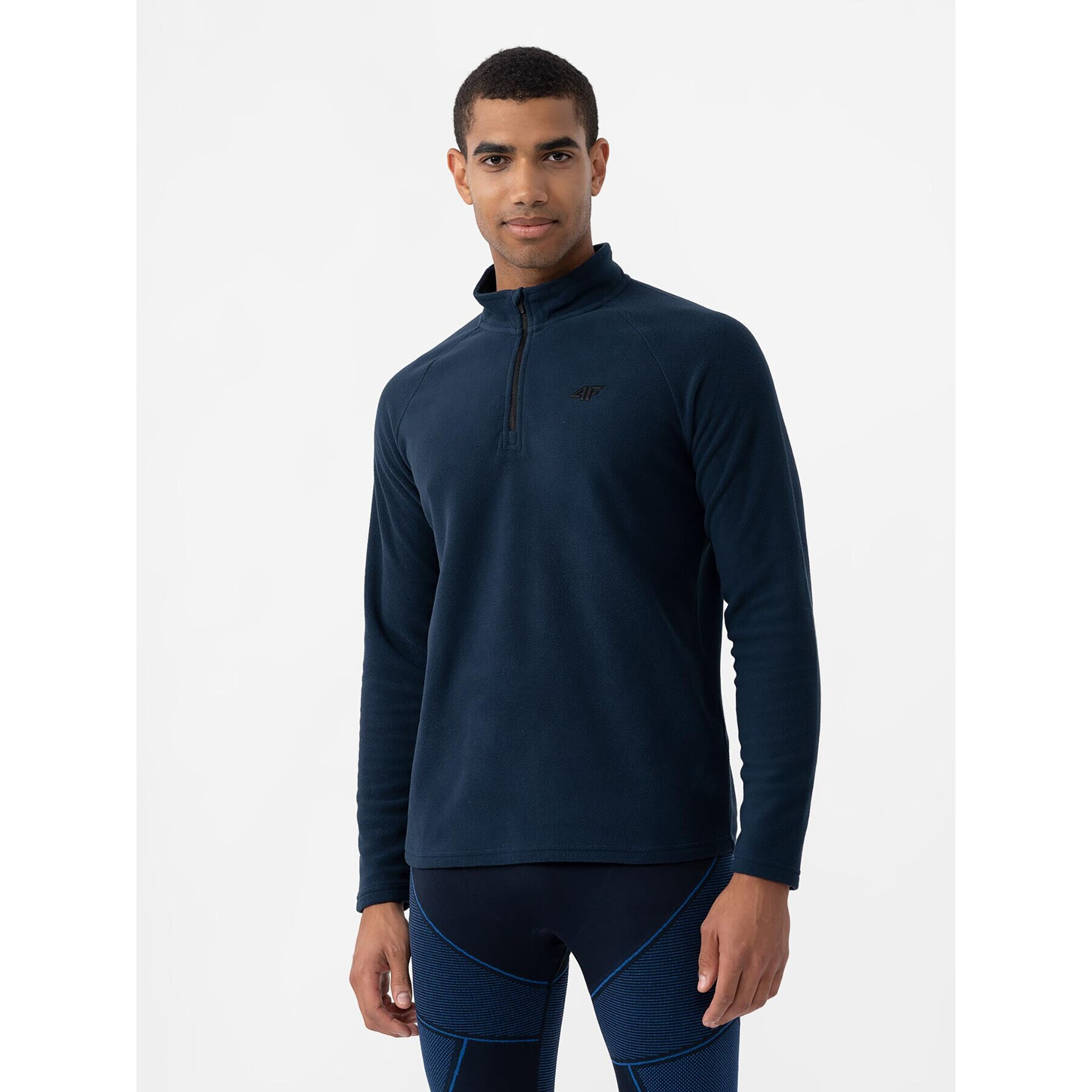 4F Lenjerie de corp termoactivă partea de sus AW23UFLEM034 Bleumarin Slim Fit - Pled.ro